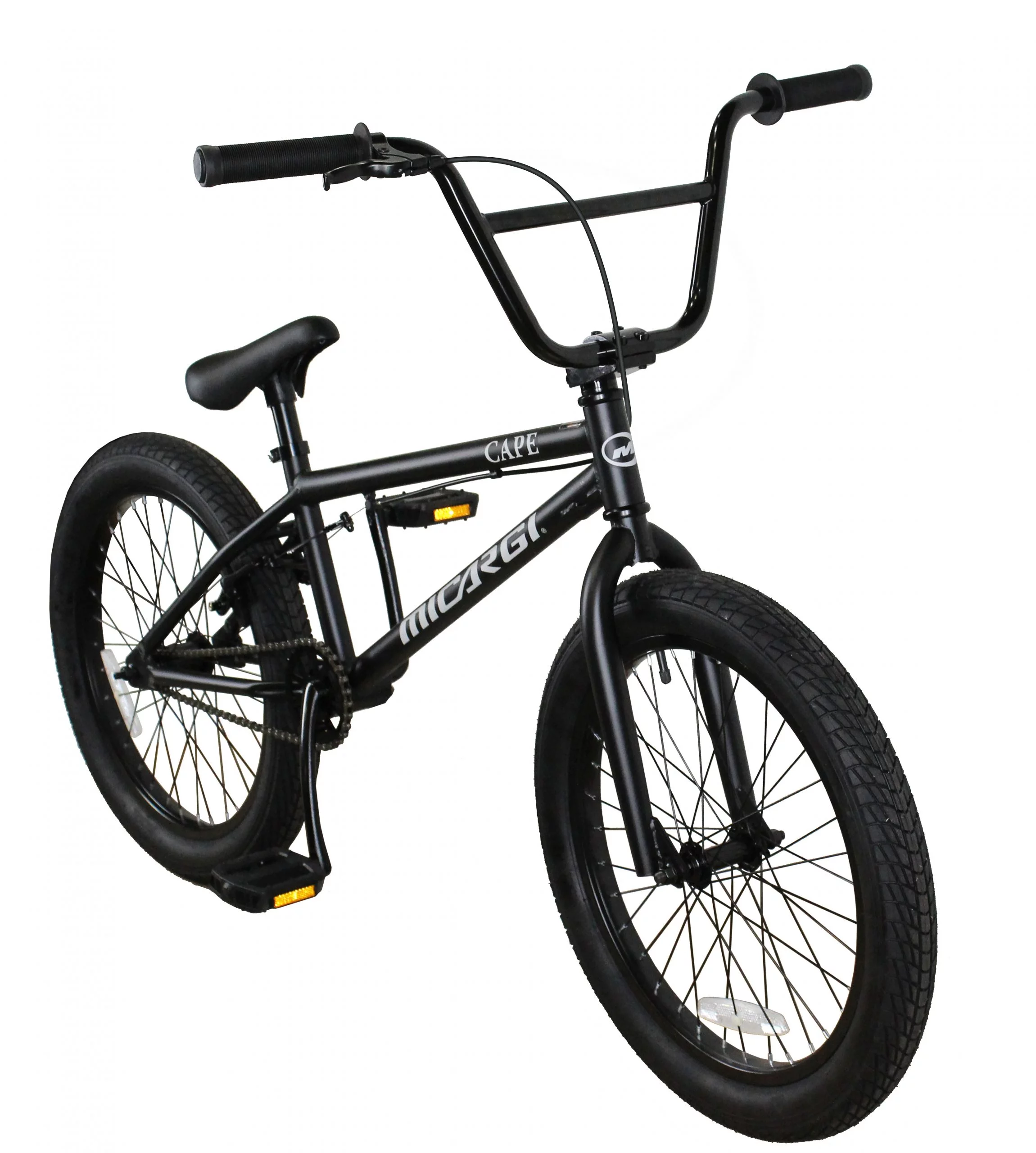 Micargi Cape 20″ BMX Steel Frame Bike with Alloy Rims Street off road Matte Black Bicycle