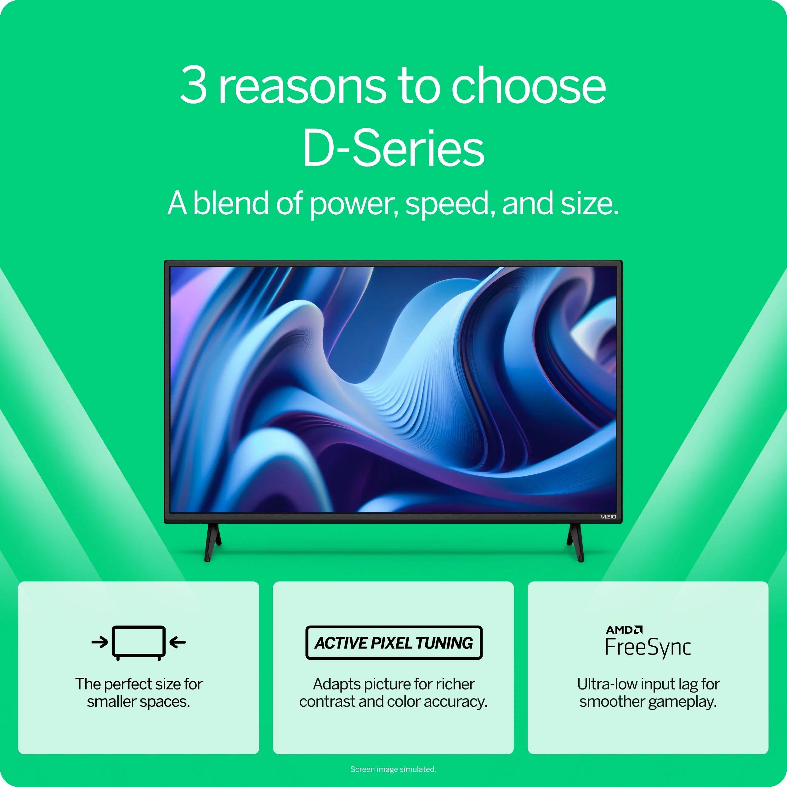 VIZIO 40″ Class D-Series FHD LED Smart TV D40f-J09