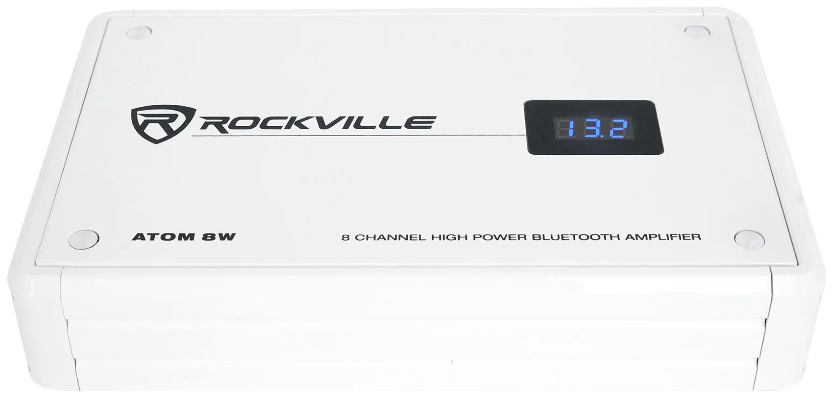 Rockville ATOM 8W 8 Channel 3500 Watt Marine/Boat Amplifier Amp w/Bluetooth