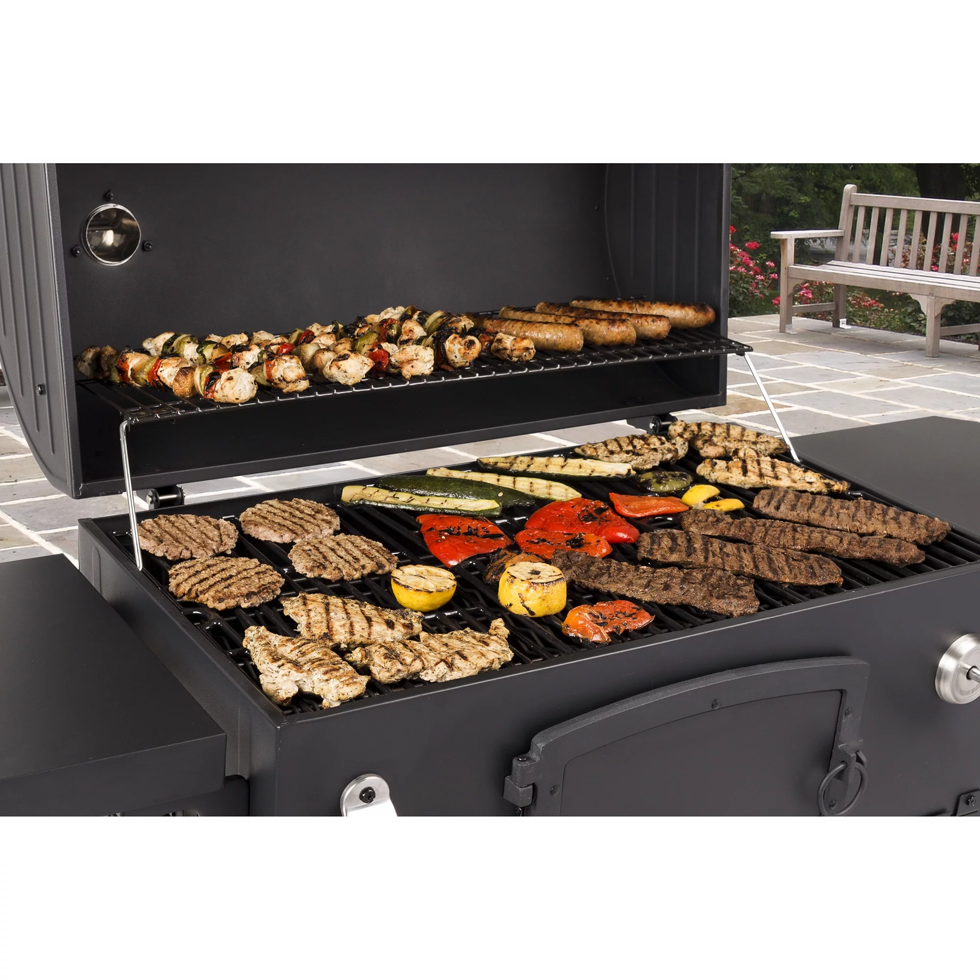 Dyna-Glo X-Large Heavy-Duty Charcoal Grill – 32 in. W- 816 sq.in. of Cooking Area Black