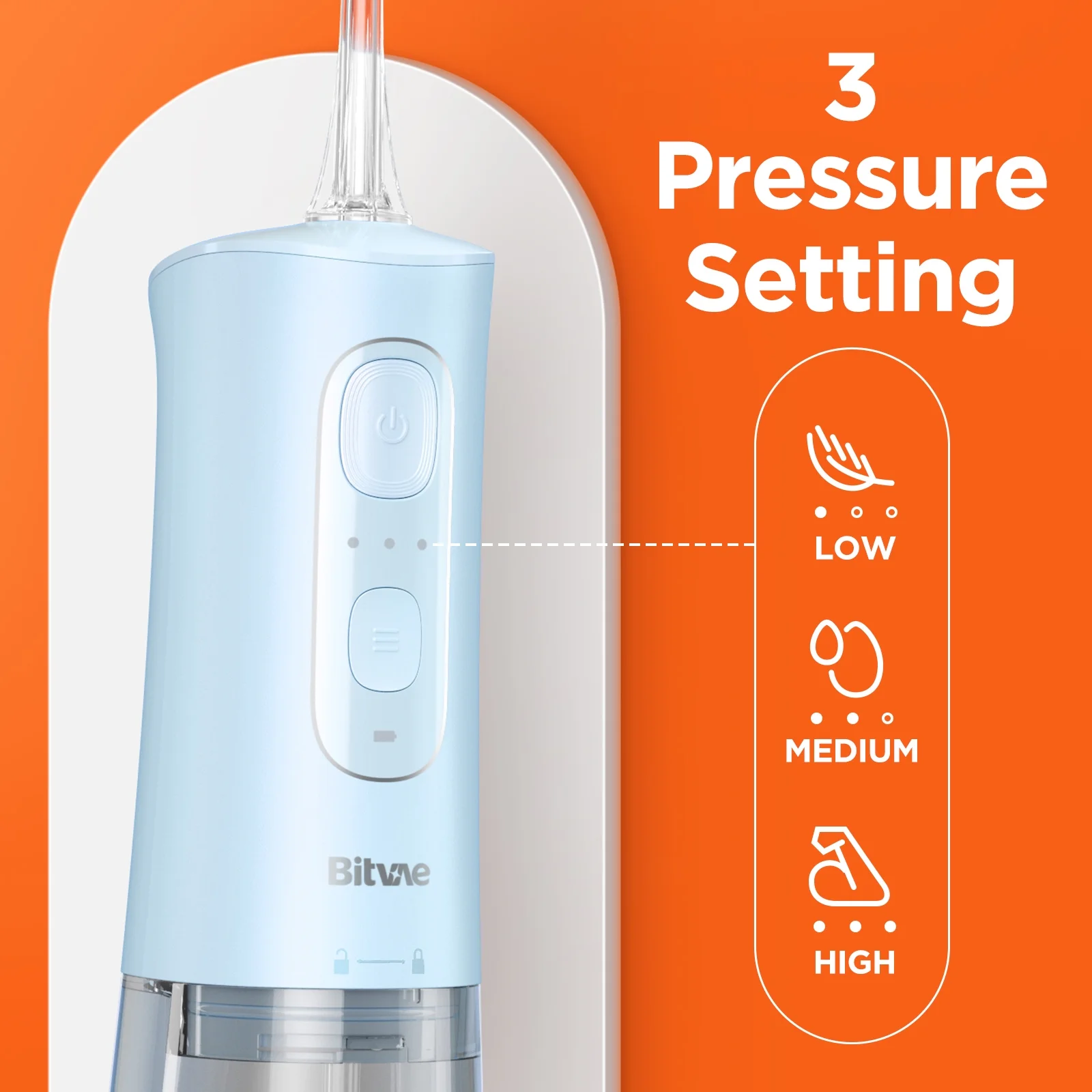 Bitvae Cordless Water Flosser, IPX7 Waterproof USB Rechargeable Oral Irrigator, 6 Jet Tips for Deep Cleaning