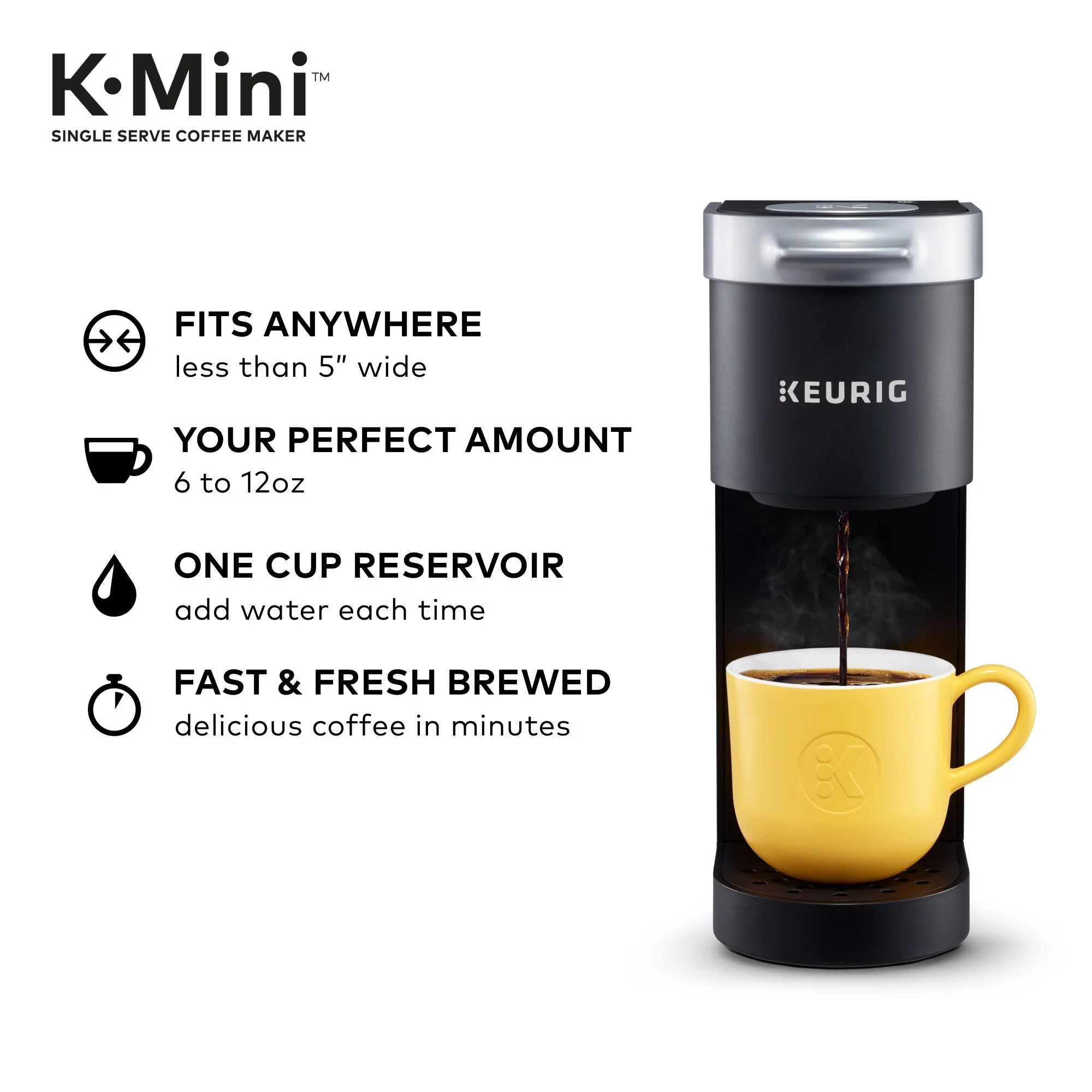 Keurig K-Mini Single Serve Coffee Maker, Black