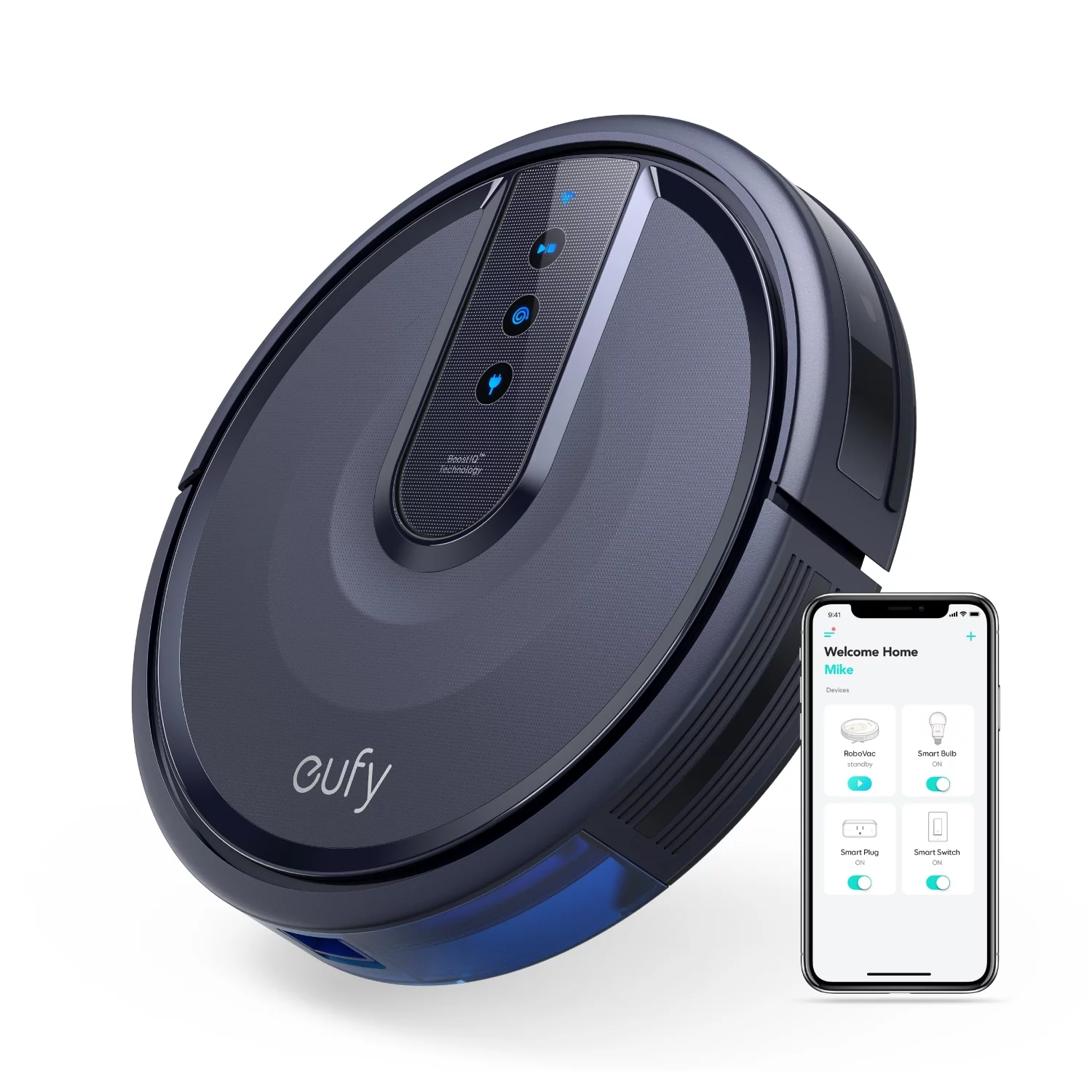 Anker eufy 25C Wi-Fi Connected Robot Vacuum, Great for Picking up Pet Hairs, Quiet, Slim