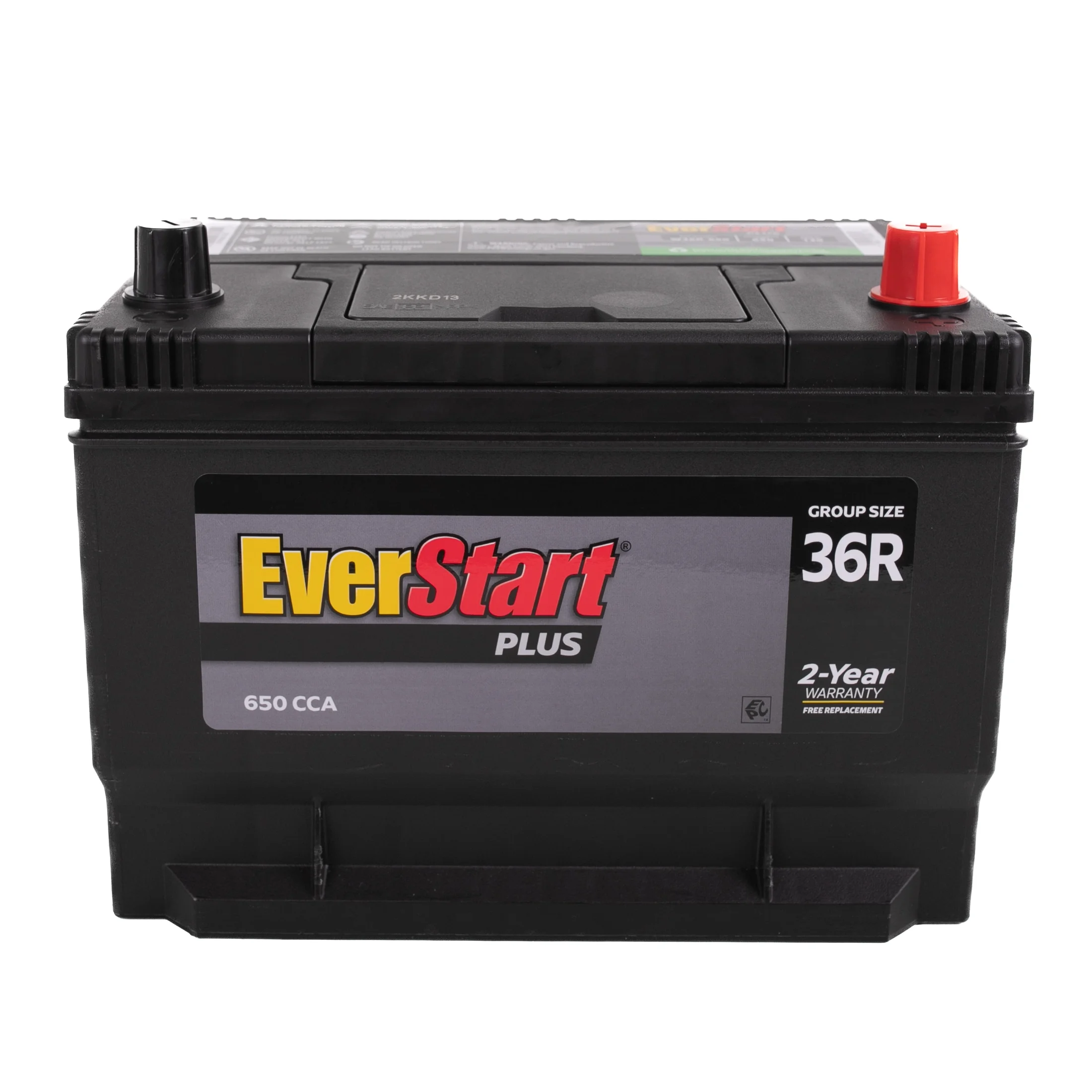 EverStart Plus Lead Acid Automotive Battery, Group Size 36R-3 (12 Volt/650 CCA)