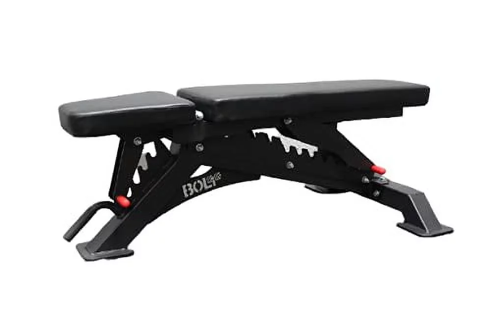 Adjustable Cyborg Weight Bench features 10 Incline positions. Made with Heavy Duty 11 Gauge Steel. Bolt Fitness Supply.