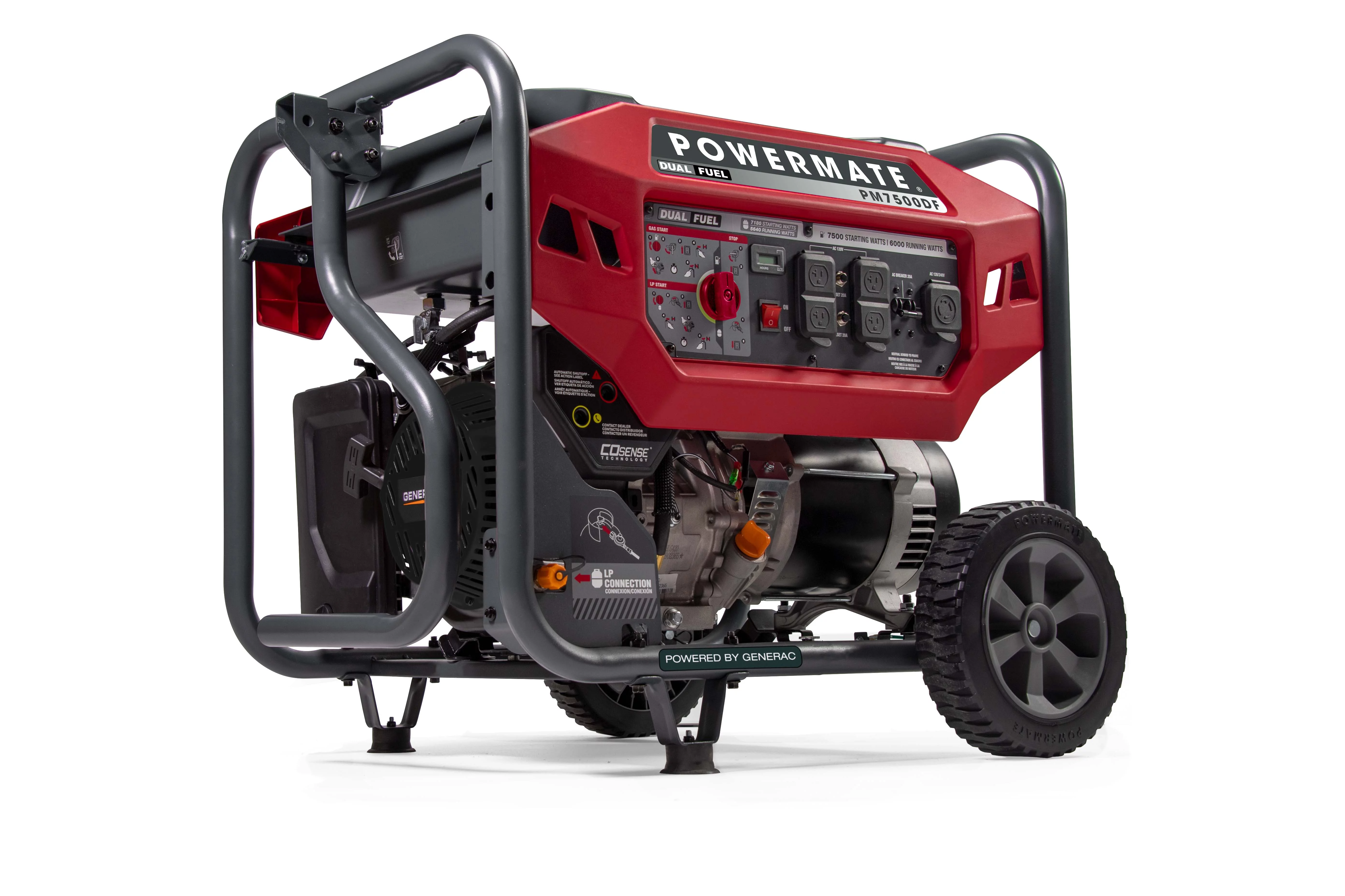 Powermate 7500 Watt Dual Fuel Portable Generator with COSense 49 State CSA