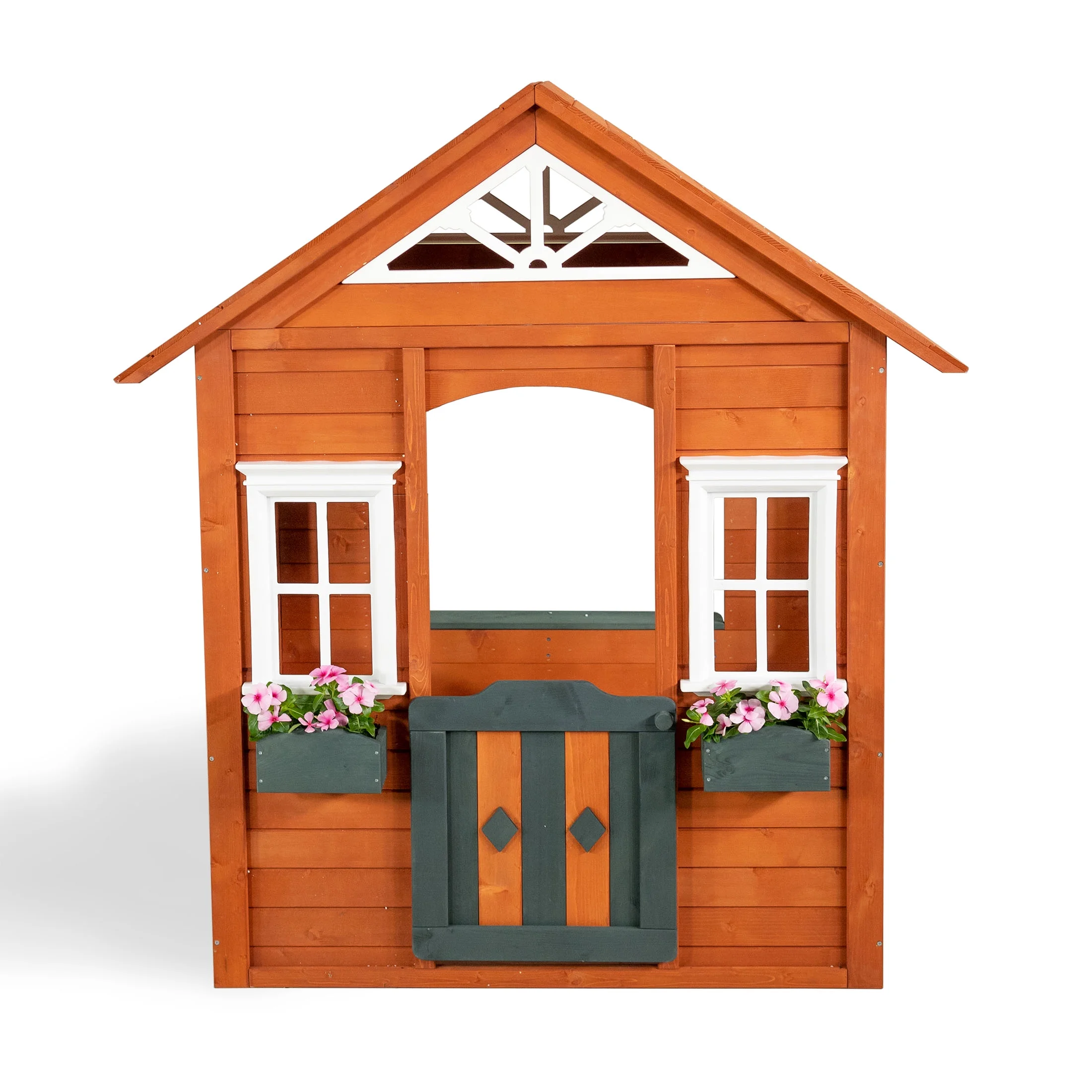 Sportspower Woodbridge Wooden Playhouse, Blue