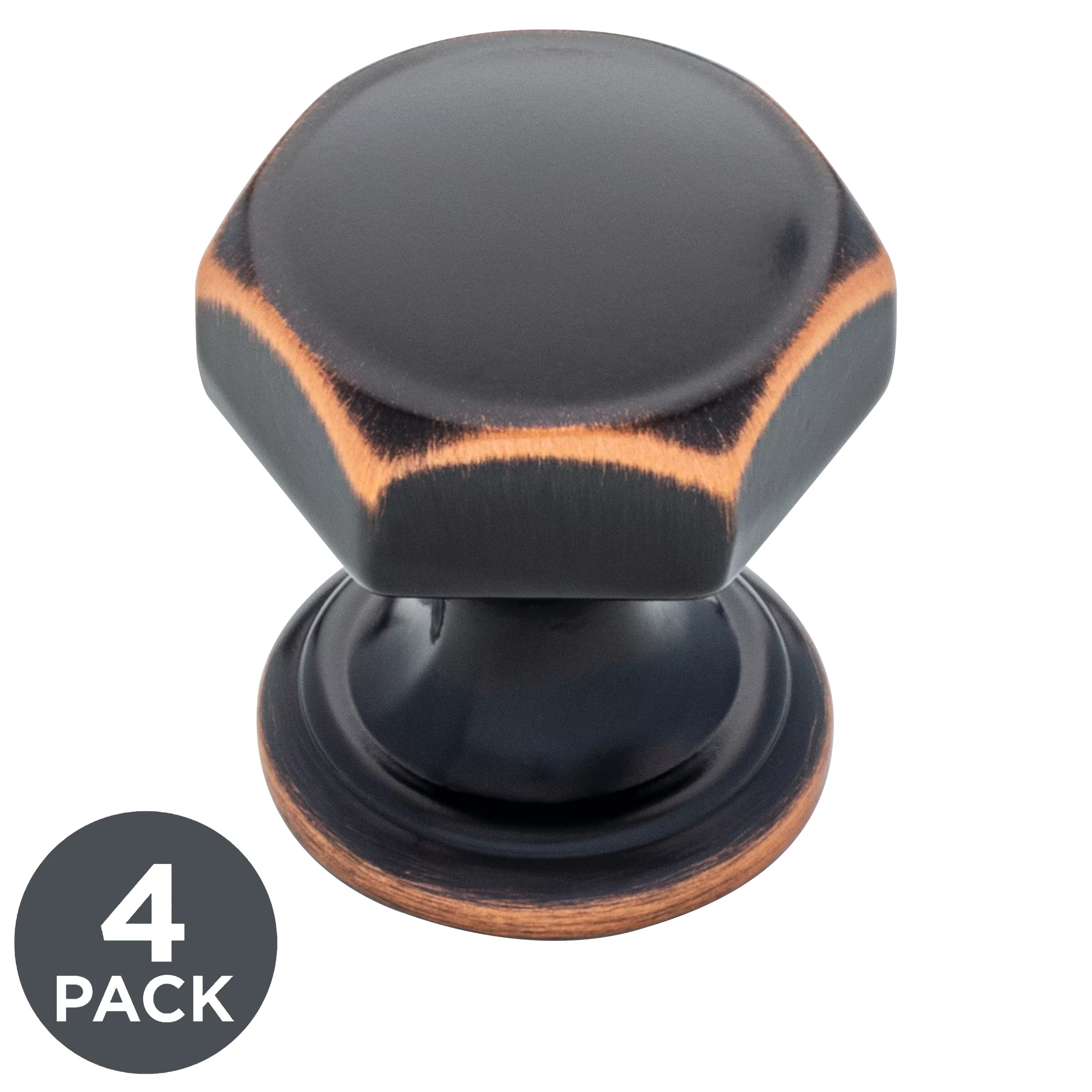 Better Homes & Gardens Holbrook Cabinet Knob, Oil Rubbed Bronze (4-Pack)