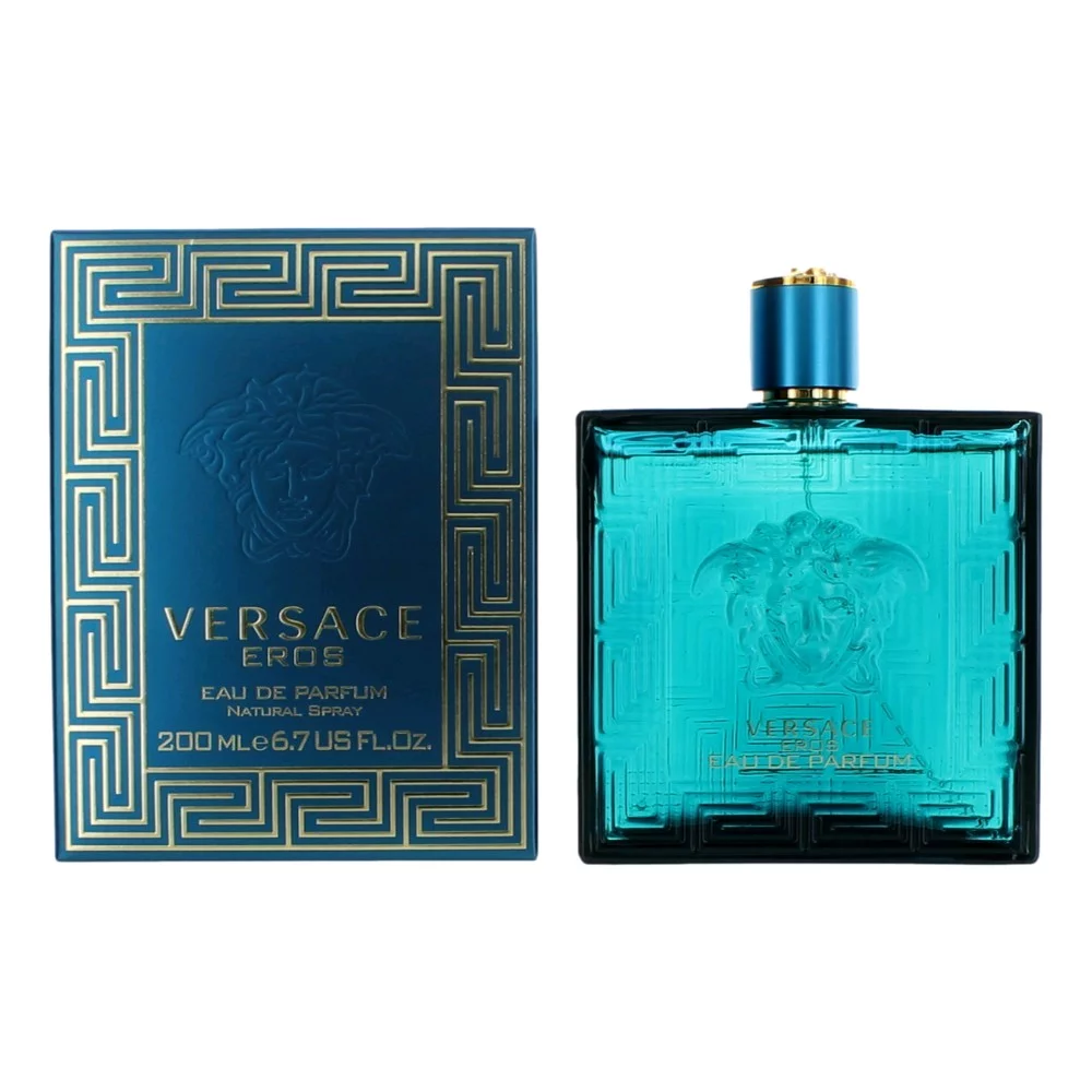 Versace Eros Eau de Toilette, Cologne for Men, 3.4 Oz Full Size