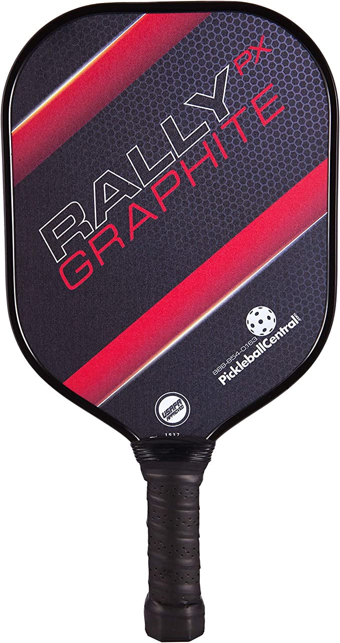 Rally PX Graphite Pickleball Paddle | Composite Honeycomb Core, Graphite Carbon Fiber Face | Standard Grip | Blue