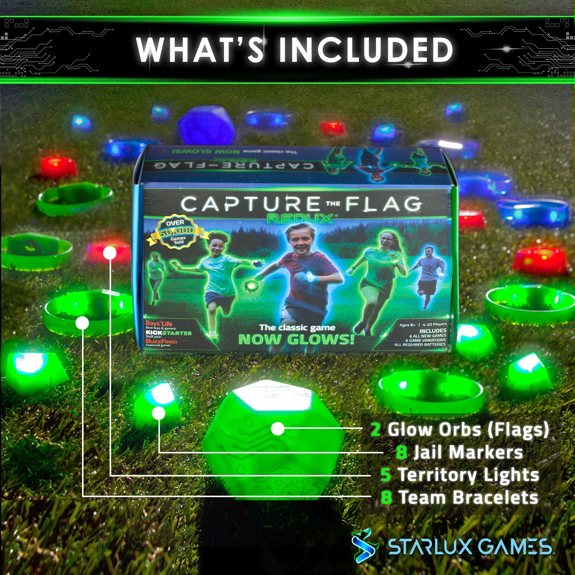 REDUX: The Original Glow in the Dark Capture the Flag Outdoor Game