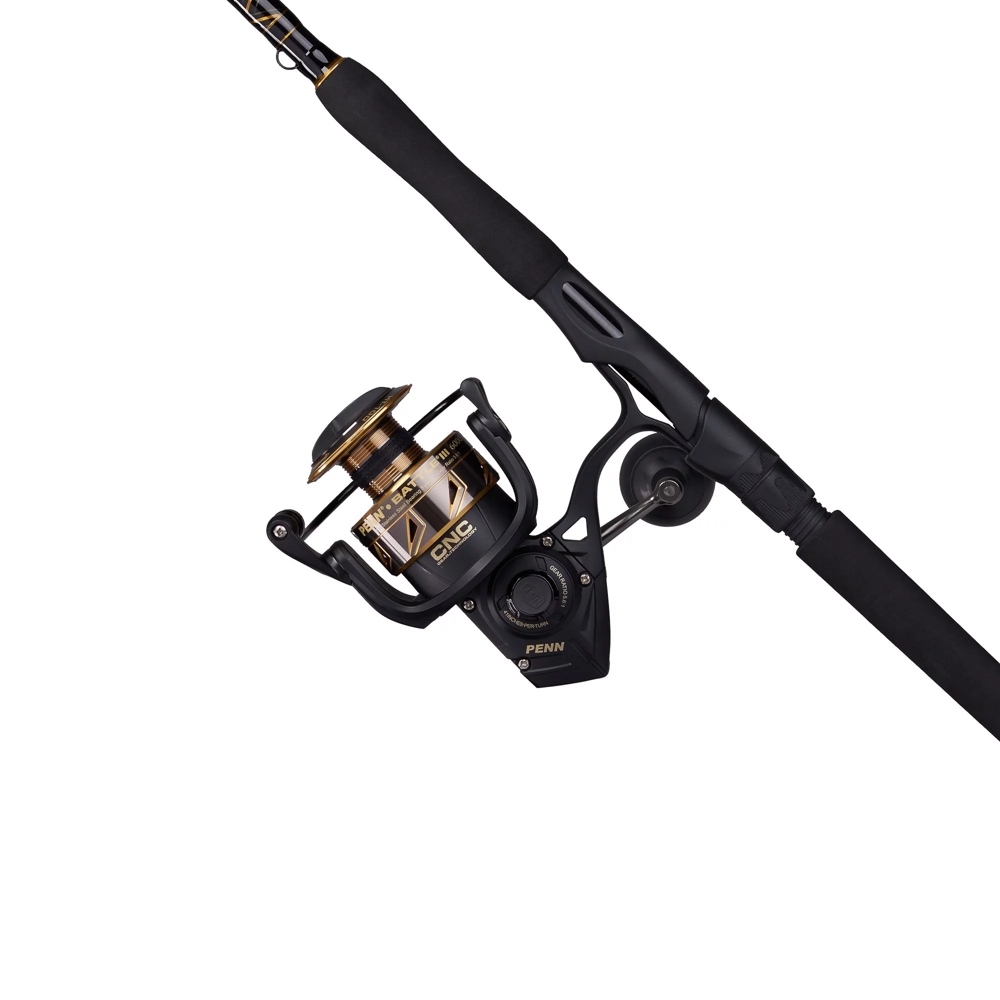 PENN 7′ Battle III Fishing Rod and Reel Spinning Combo