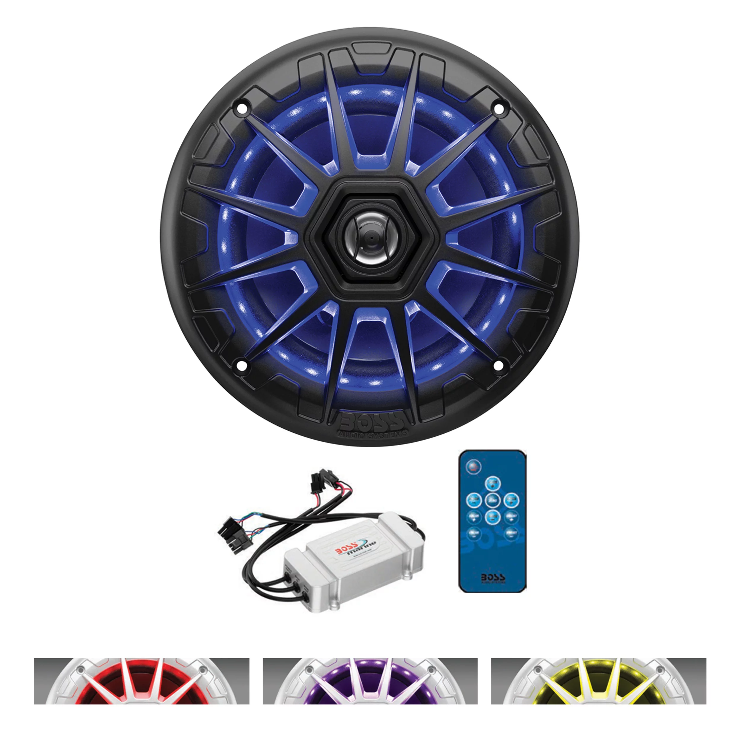 BOSS Audio Systems MR60W 6.5 Inch Marine Stereo Speakers ?C200 Watts Max, 2 Way, Full Range Audio, Tweeters, Coaxial, Weatherproof, Sold in Pairs