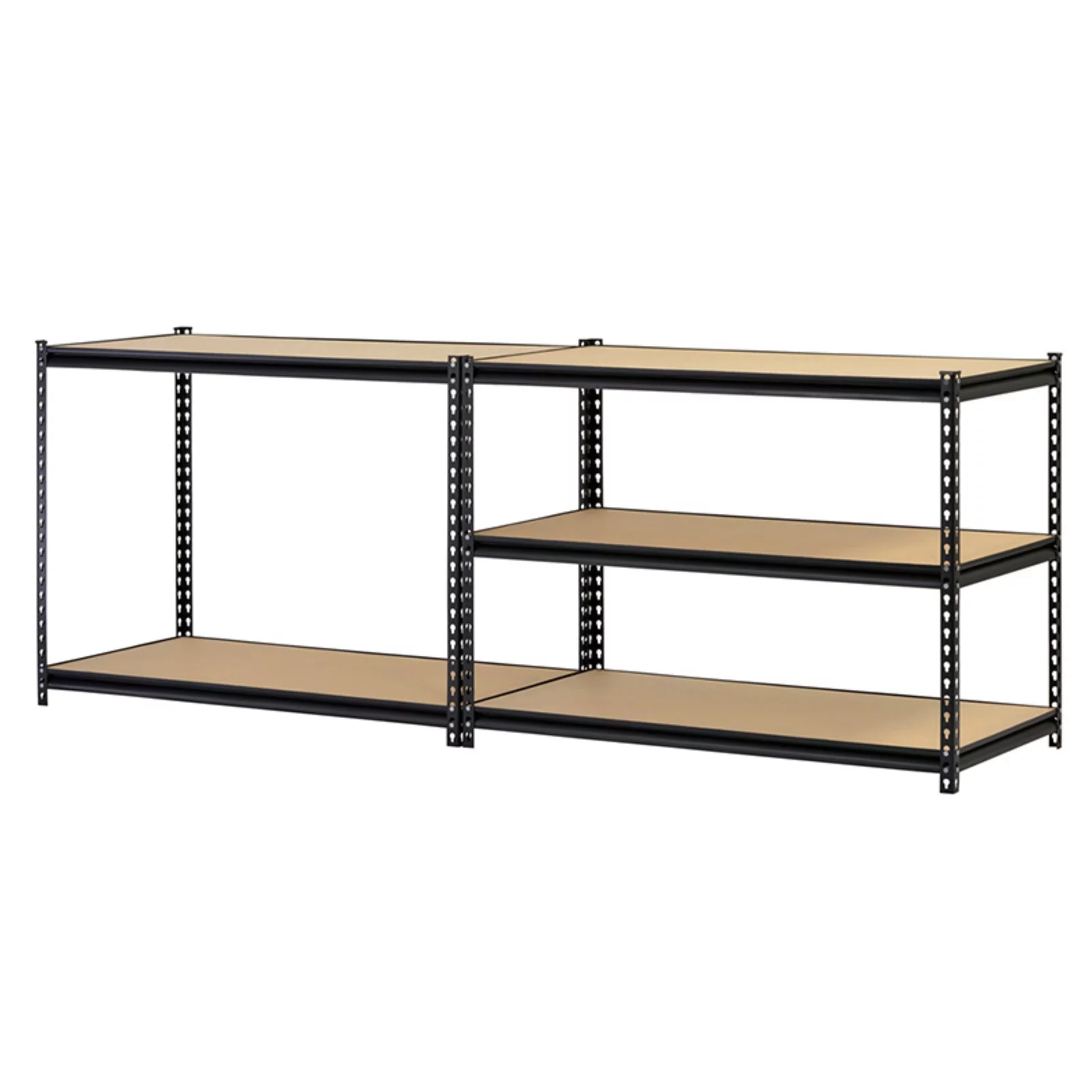 Muscle Rack 48″W x 18″D x 72″H, 5-Tier Steel Shelving, 4,000 lbs. Total Capacity; Black