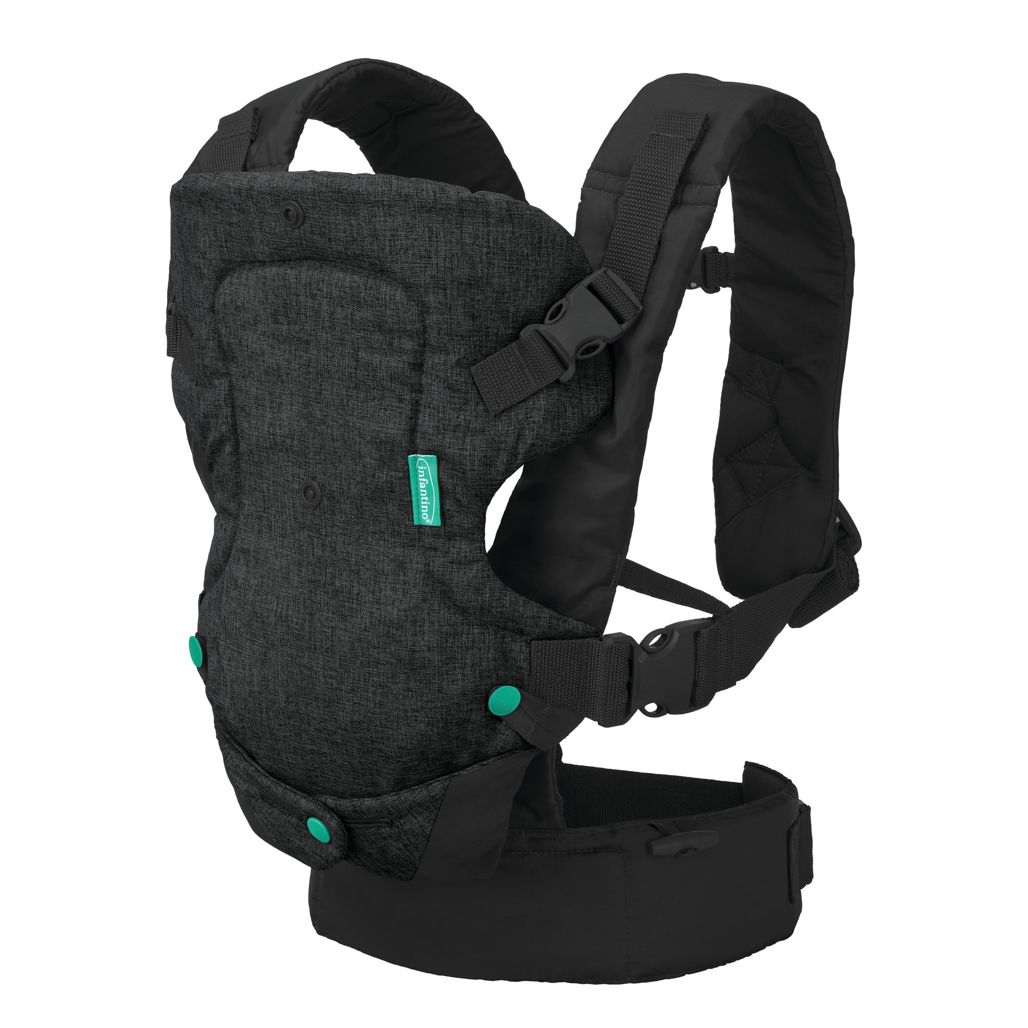 Infantino Flip 4-in-1 Convertible Baby Carrier, 4-Position, 8-32lb, Black