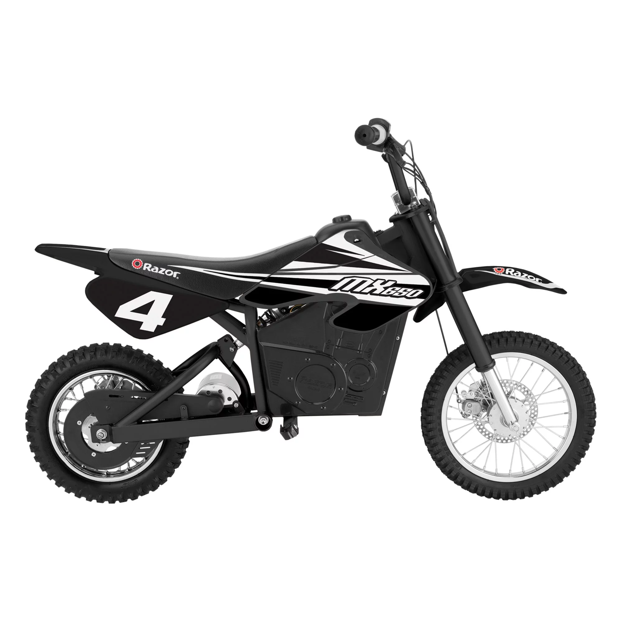 Razor MX650 Dirt Rocket High-Torque Electric Motocross Dirt Bike, Black