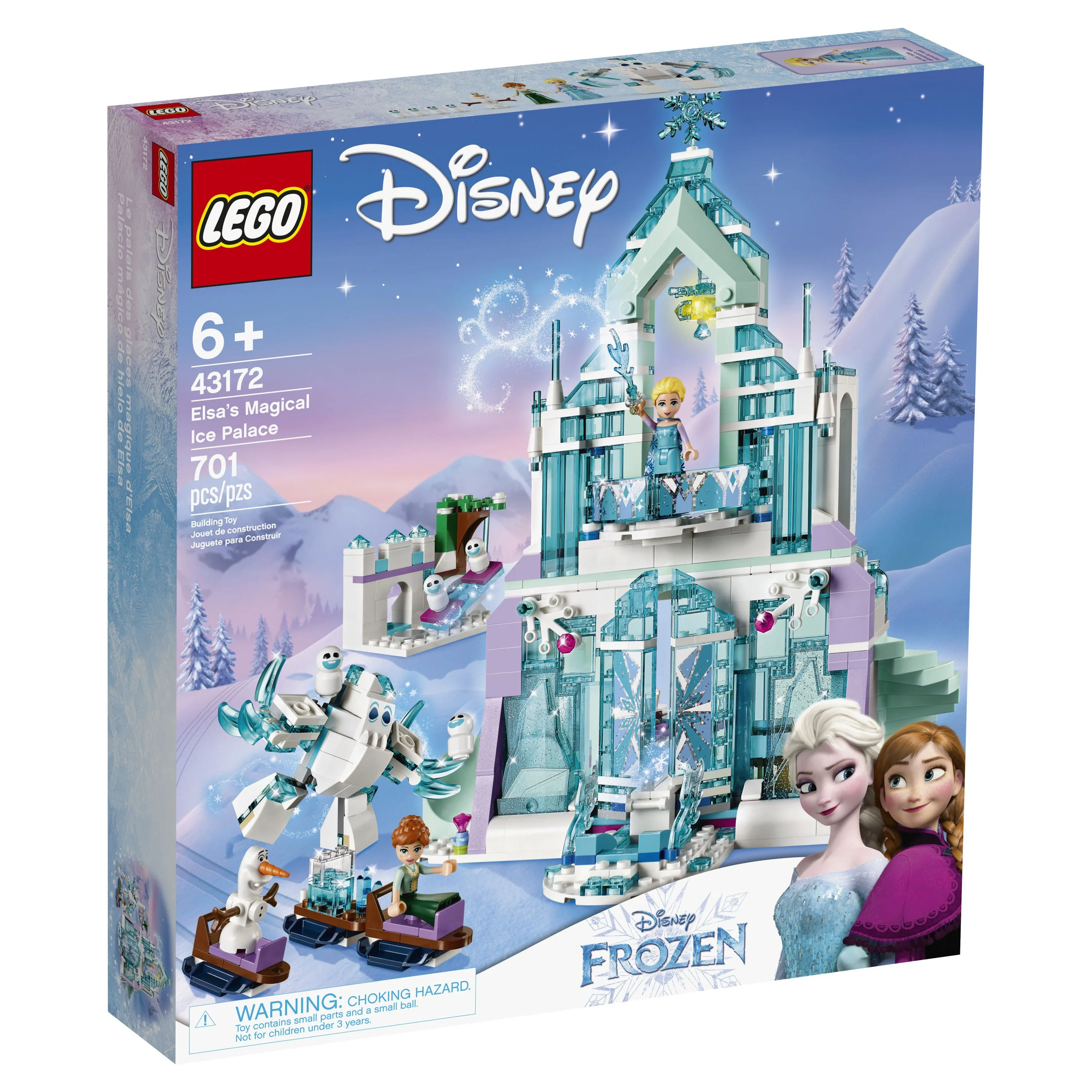 LEGO Disney Princess Elsa’s Magical Ice Palace 43172 Toy Castle Building Kit (701 pieces)