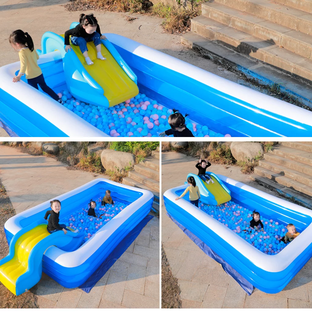 Rinhoo Water Slide Pool Party Kids Inflatable PVC Slide Indoor Outdoor Children Water Playing Toy