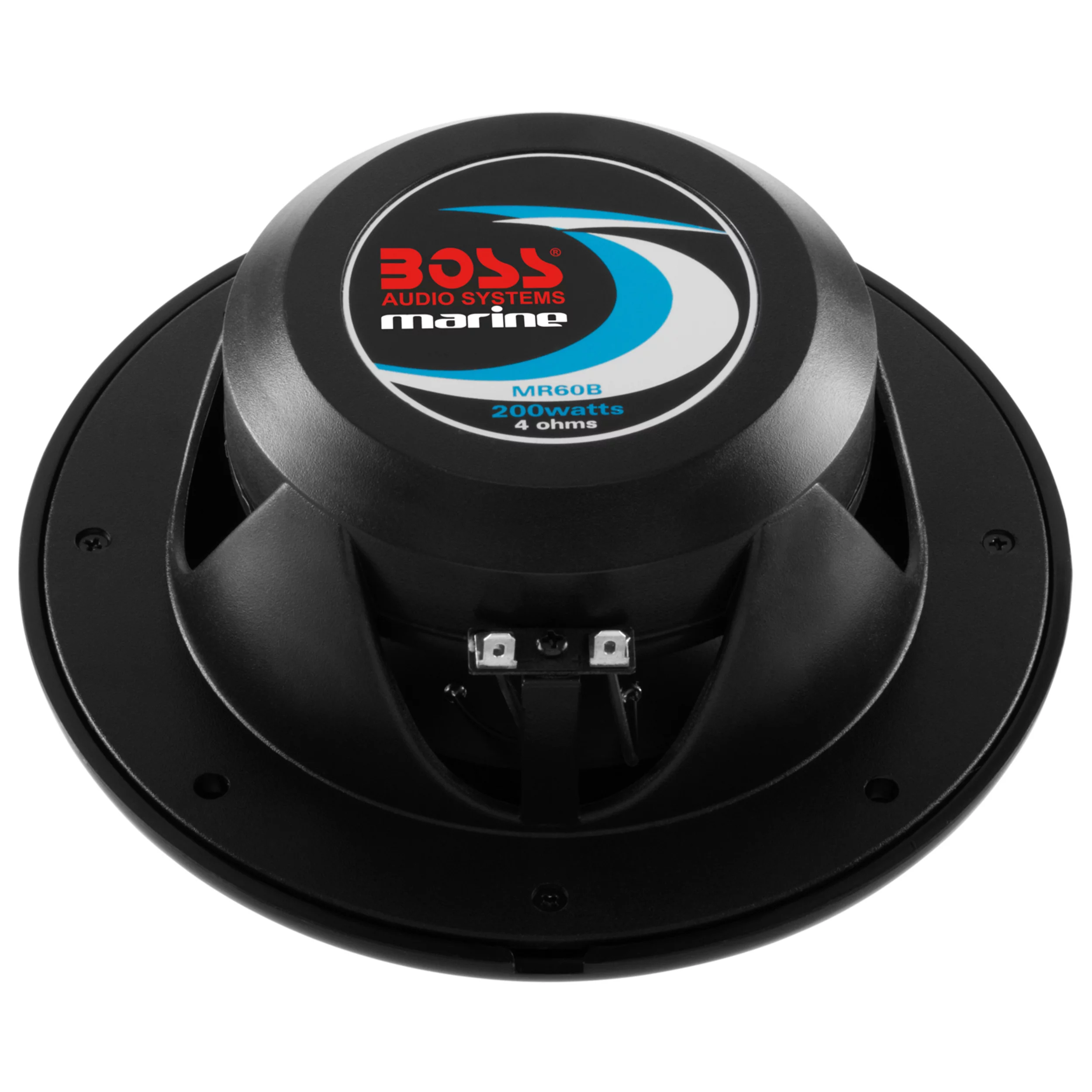 NEW BOSS MR60B 6.5″ 2-Way 200W Marine/Boat Speakers Water Resistant Black