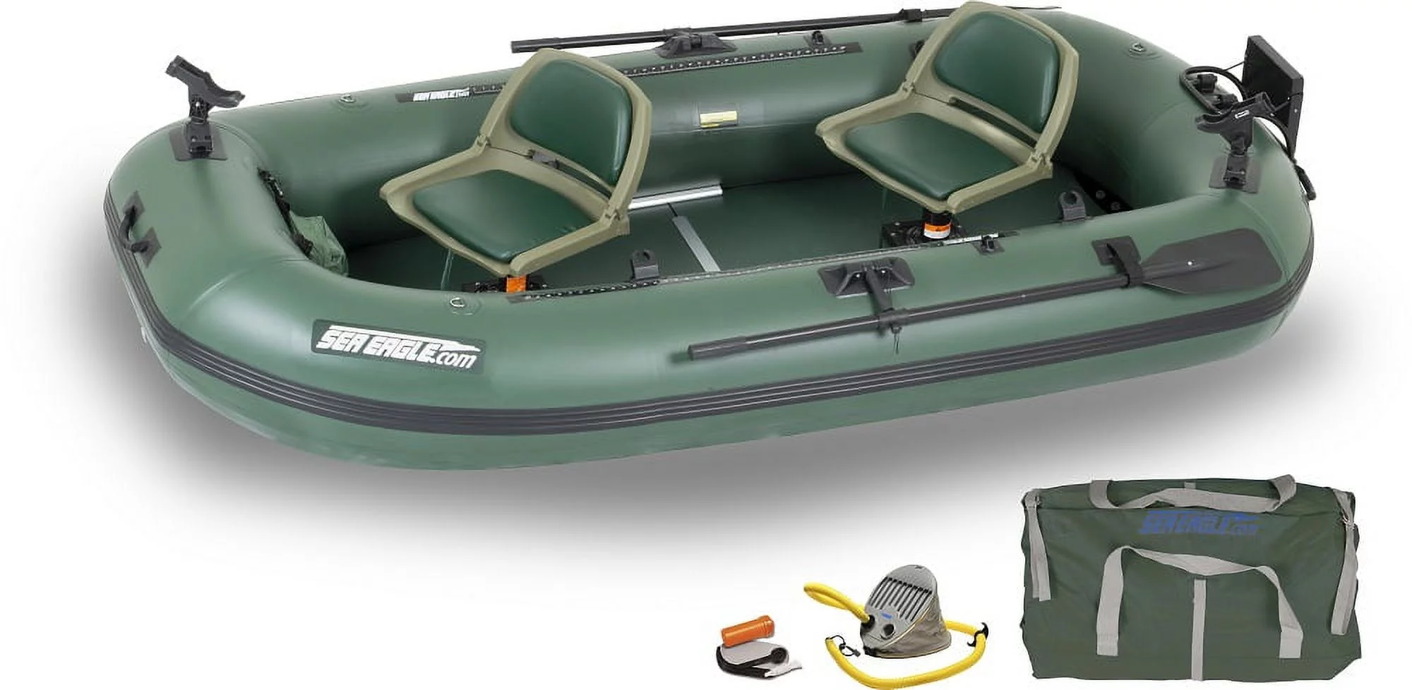 Sea Eagle Stealth Stalker STS10 Frameless Inflatable Fishing Boat Pro Package