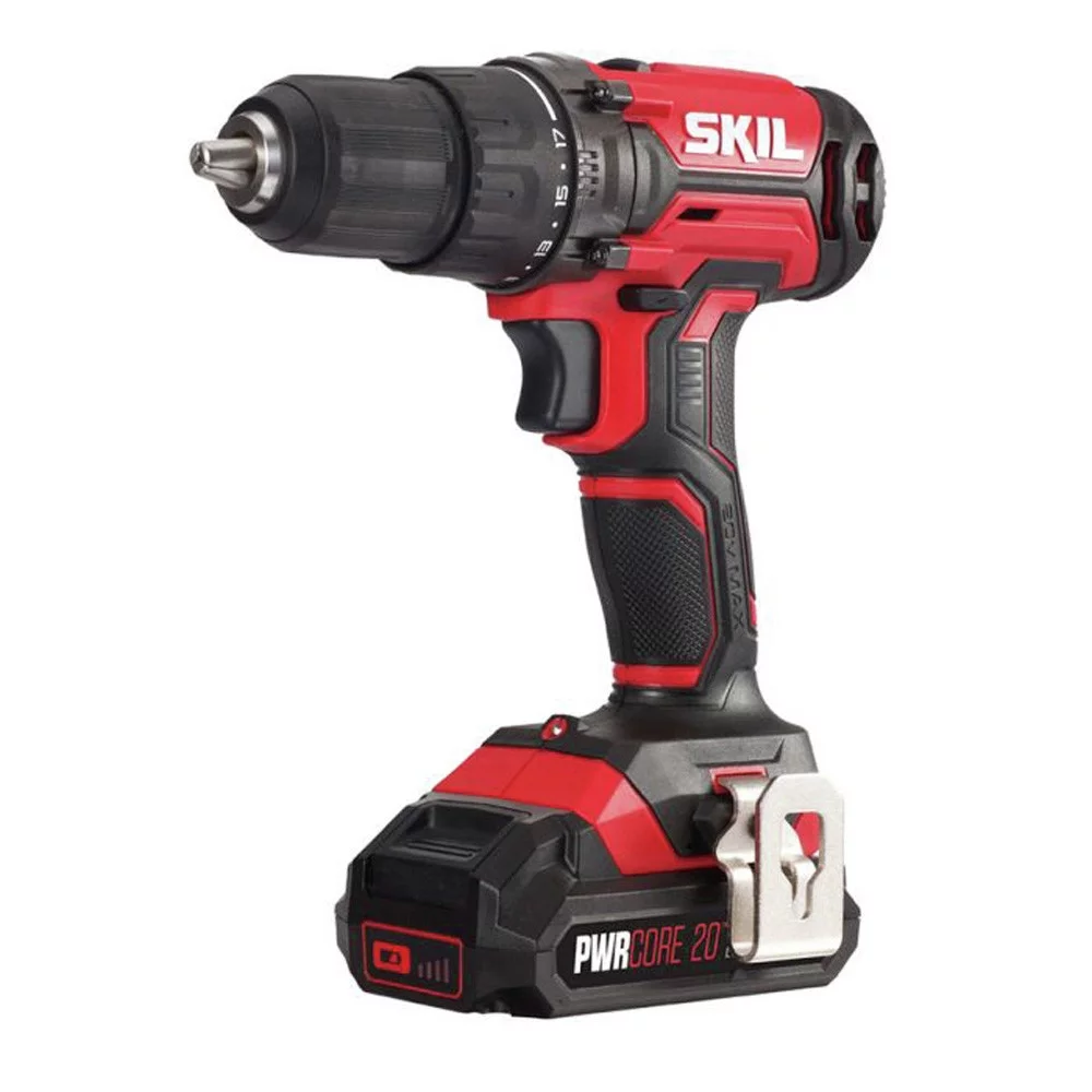 SKIL DL527502 20V 1/2” Drill Driver Kit with 2.0 Ah Lithium Battery & Charger