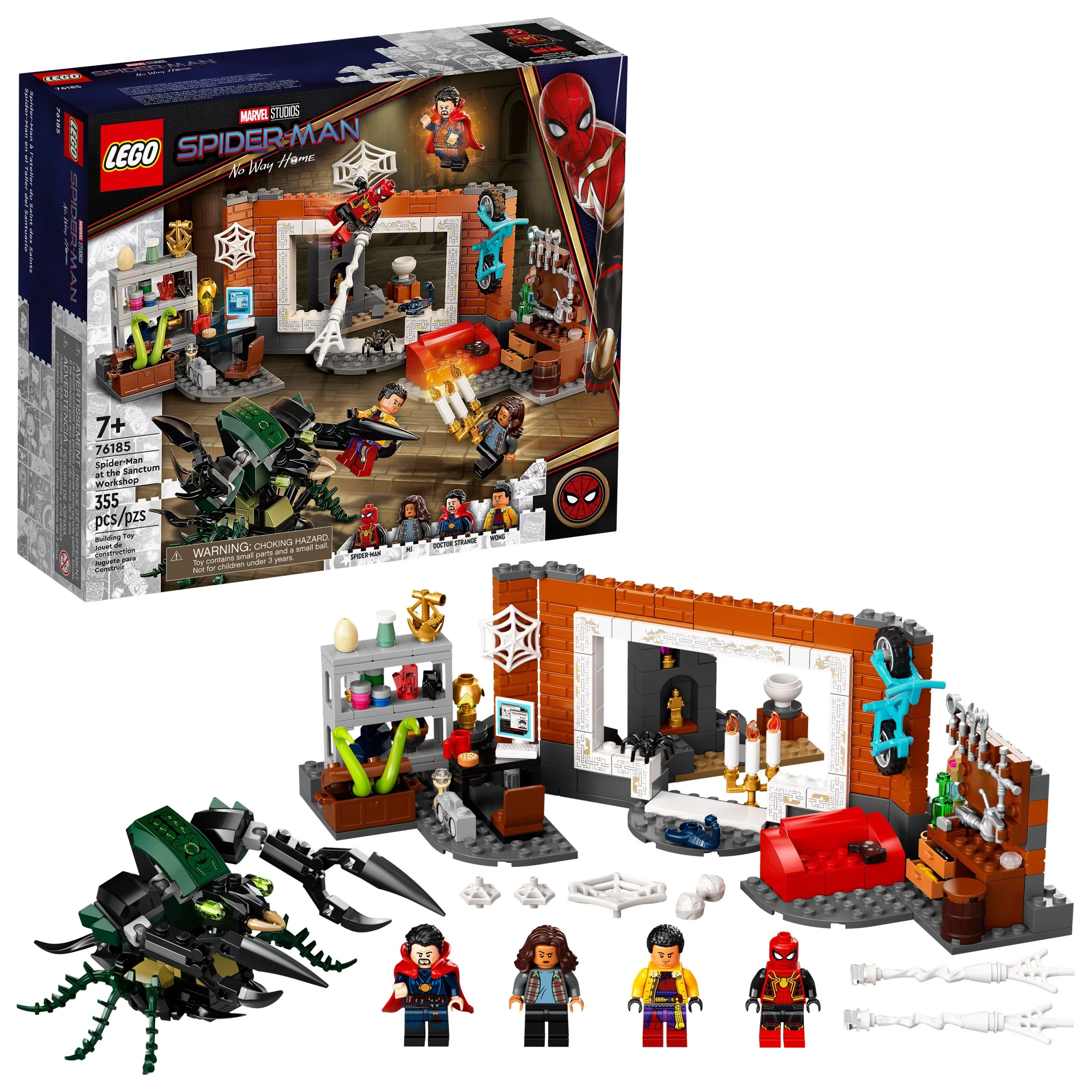 LEGO Marvel Spider-Man at the Sanctum Workshop 76185 Building Toy Set (355 Pieces)