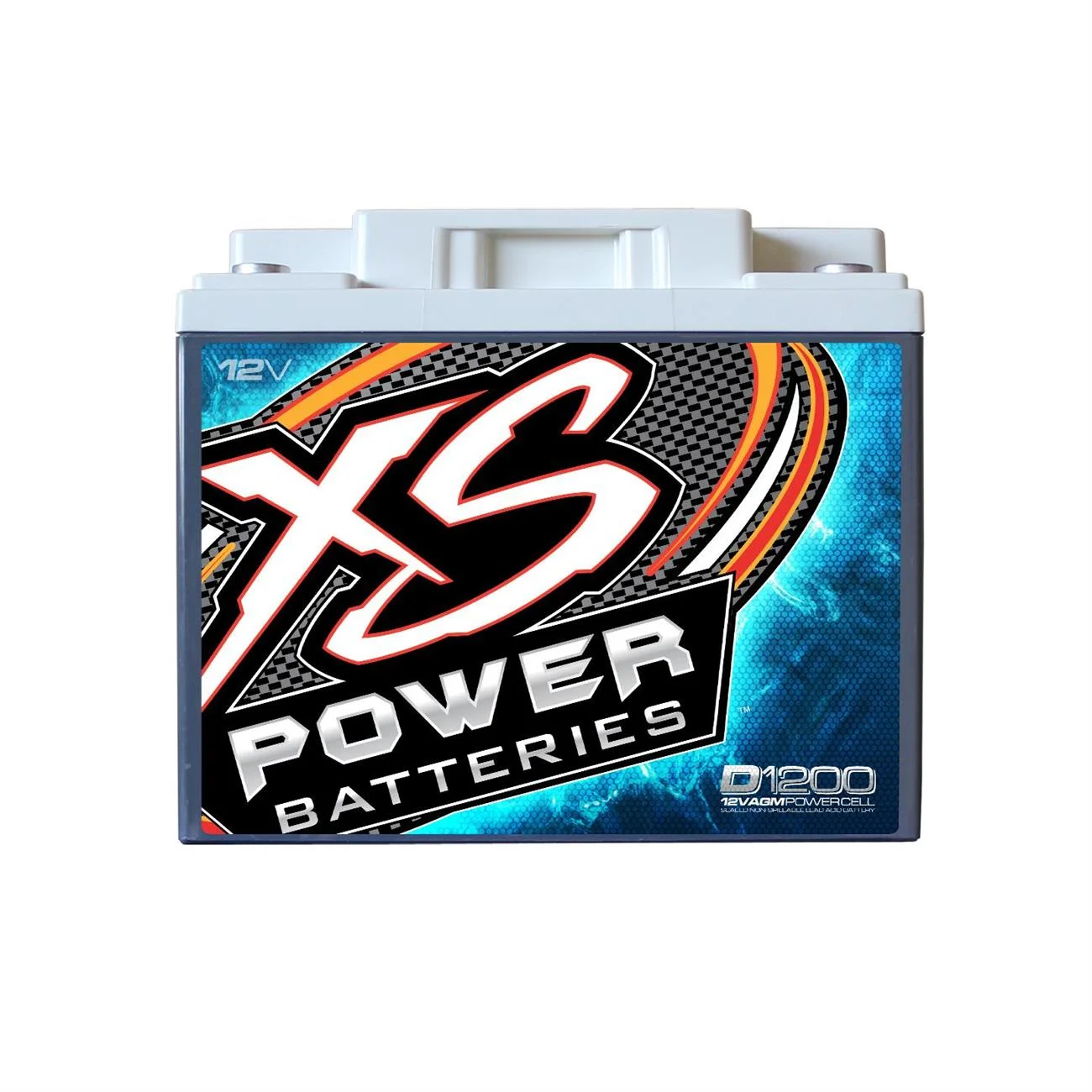 XS Power D1200 XS Series 12V 2600 Amp AGM High Output Battery with M6 Terminal Bolt