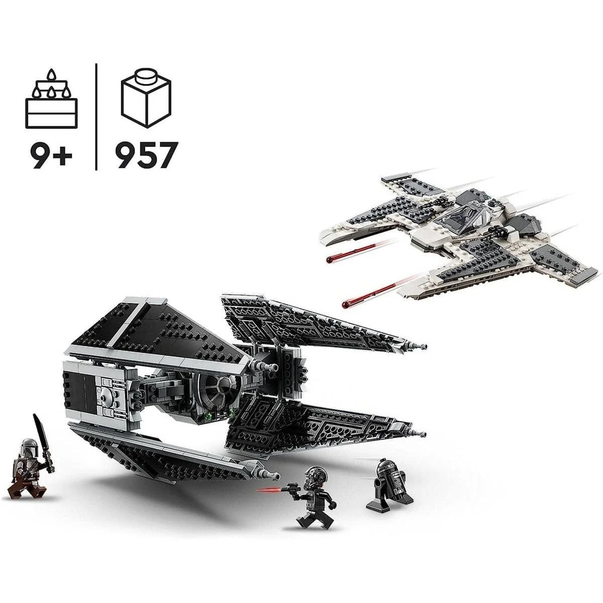 Lego Star Wars Mandalorian Fang Fighter TIE Interceptor 75348