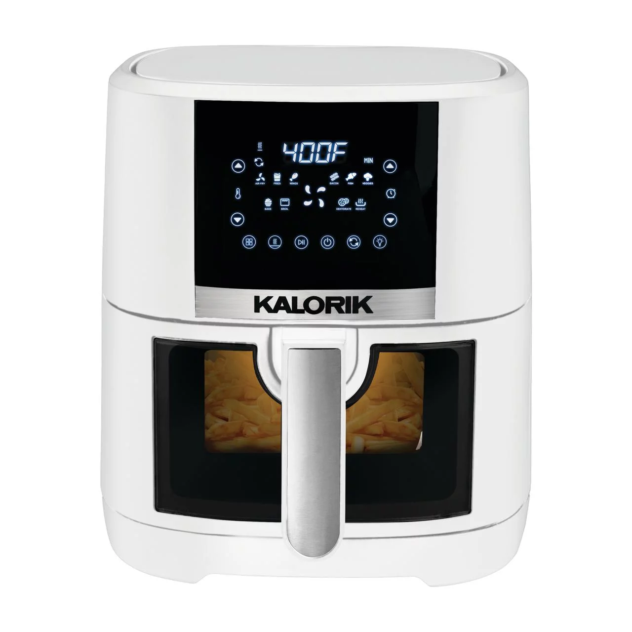 Kalorik 5 Quart Air Fryer with Ceramic Coating and Window, New, 13.5 in