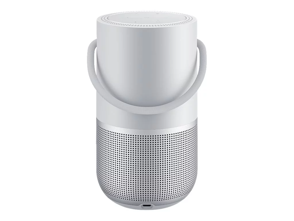 Bose Portable Smart Speaker with Wi-Fi, Bluetooth and Voice Control Built-in, Silver