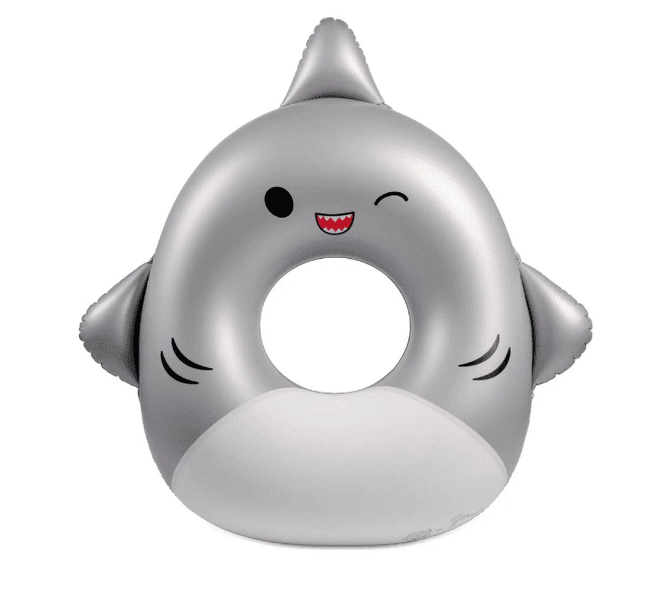 BigMouth x Squishmallows Inflatable Ring Pool Float With Built-In Cupholder (Gordon the Shark)