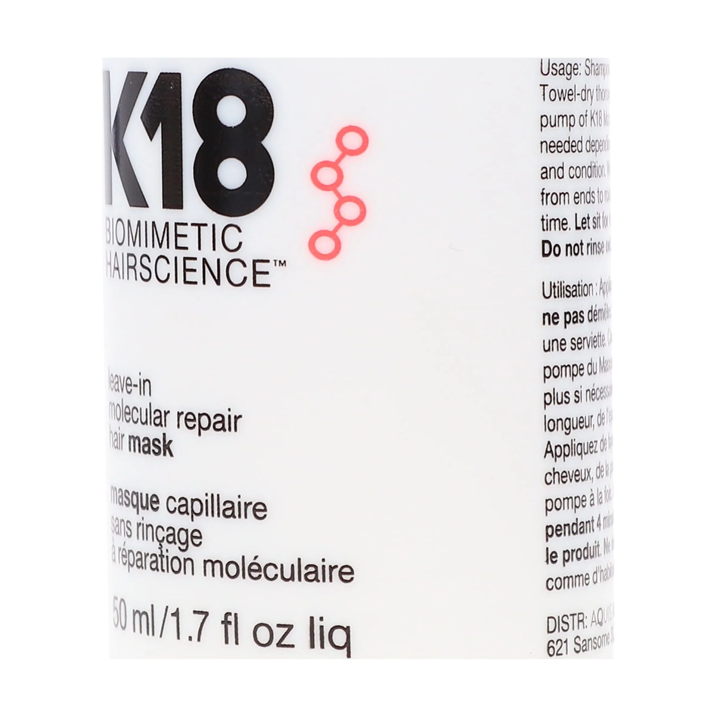 K18 Leave-In Molecular Repair Hair Mask 1.7 oz