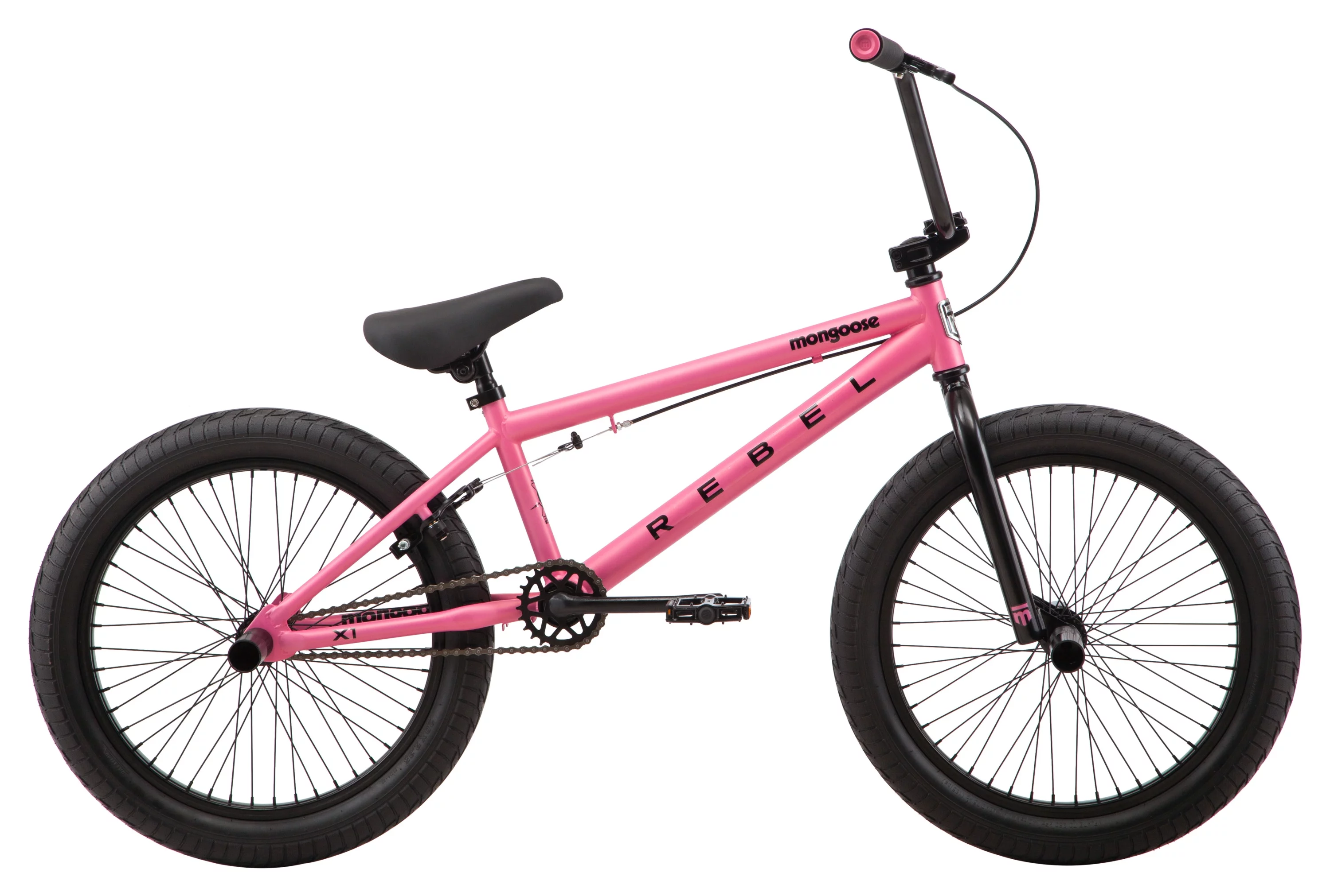 Mongoose Rebel X1 BMX Bike, 20in. Wheels, Boys/Girls, Gray