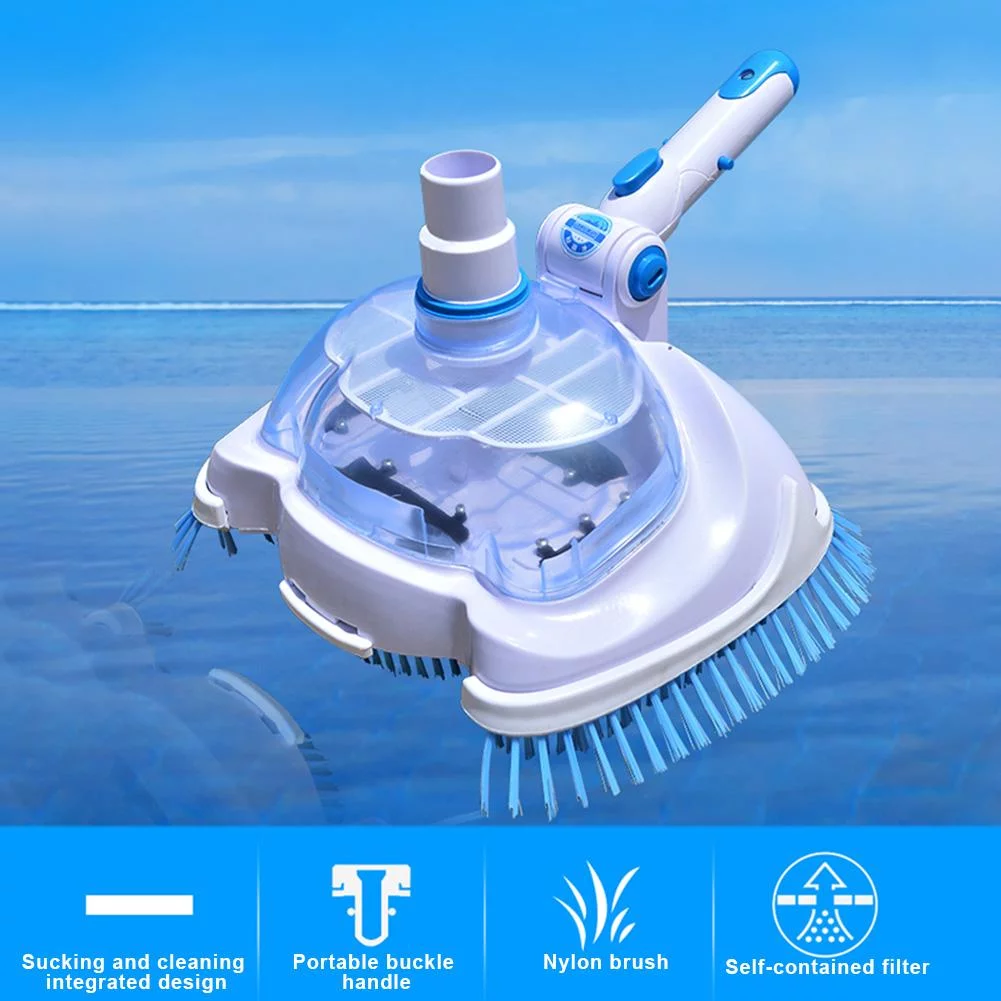 Pool Vacuum Cleaner, Swimming Pool Vacuum Head with Brush, for Above Ground Pools, Spas, Ponds, Inground Pools