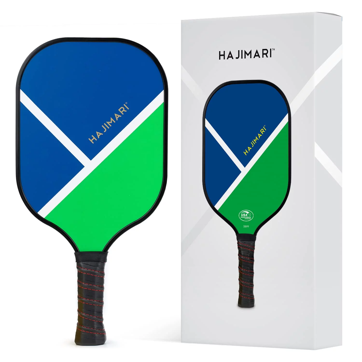 HAJIMARI USAPA Pickleball Paddle Set – Indoor Outdoor Pickle Ball Paddle Set of 2 Rackets, 4 Pickleball Balls, and Carry Bag