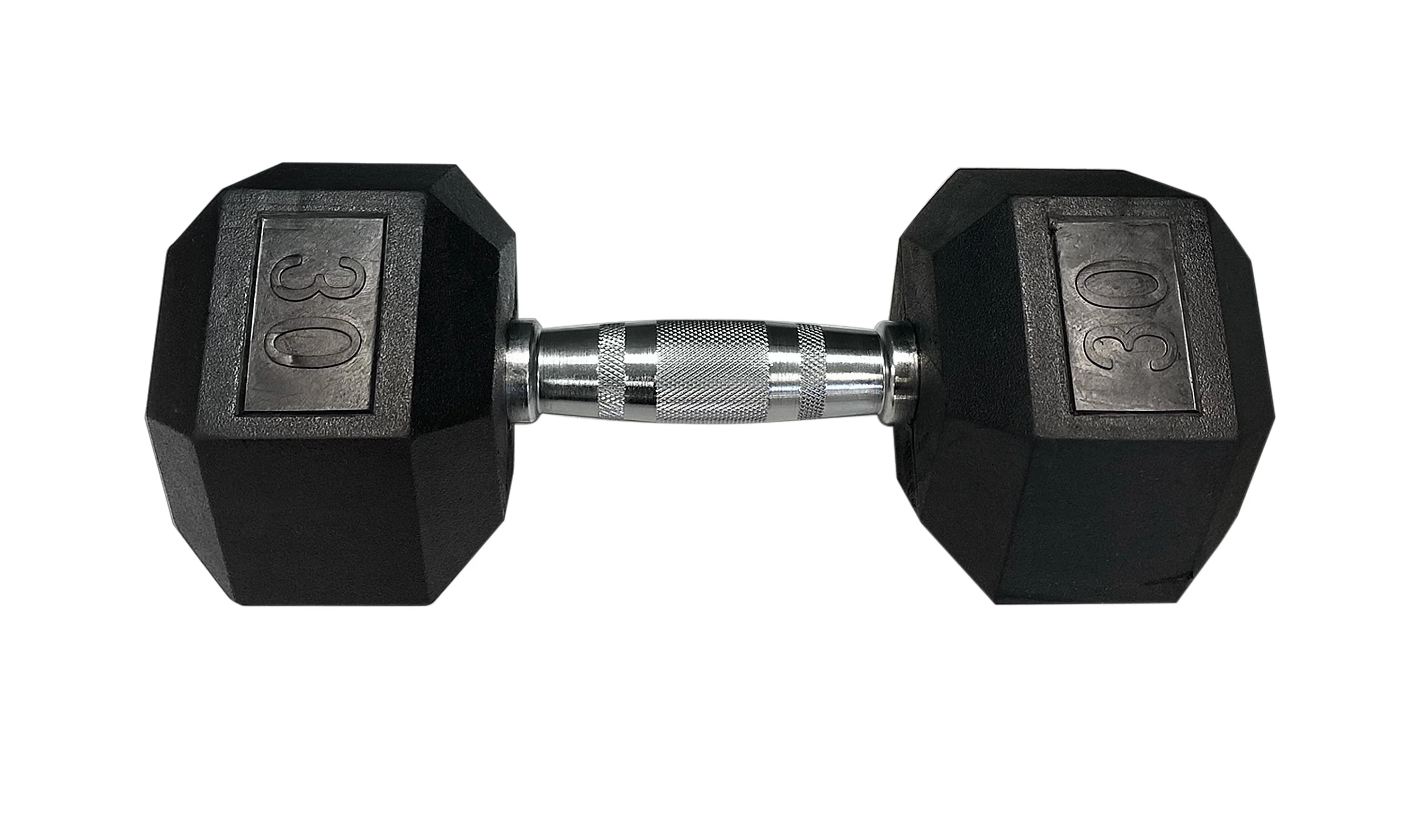 Gymenist, 30lb Rubber Hex Dumbbell, Single