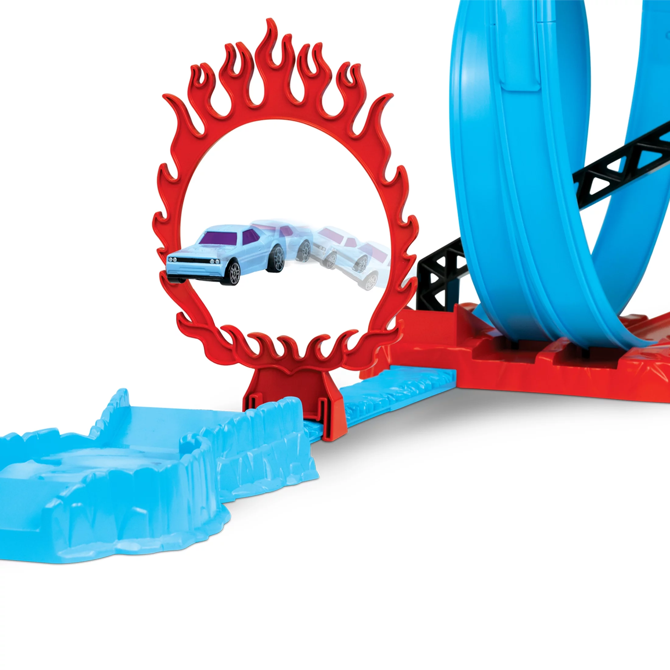 Adventure Force Fire and Ice, Color Change Track Set, Includes 2 Cars, Children Ages 3+