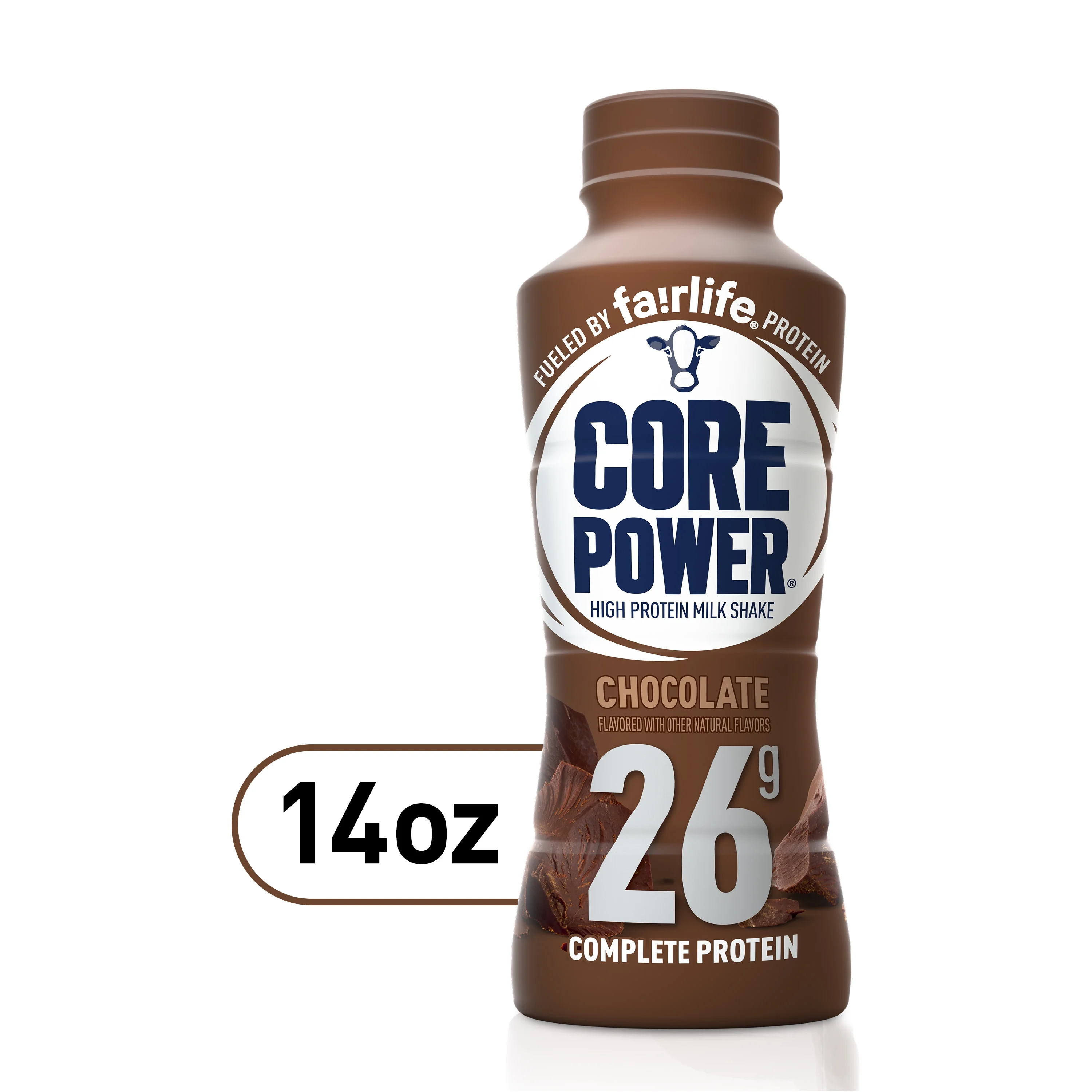 Core Power Protein Shake with 26g Protein by fairlife Milk, Chocolate, 14 fl oz