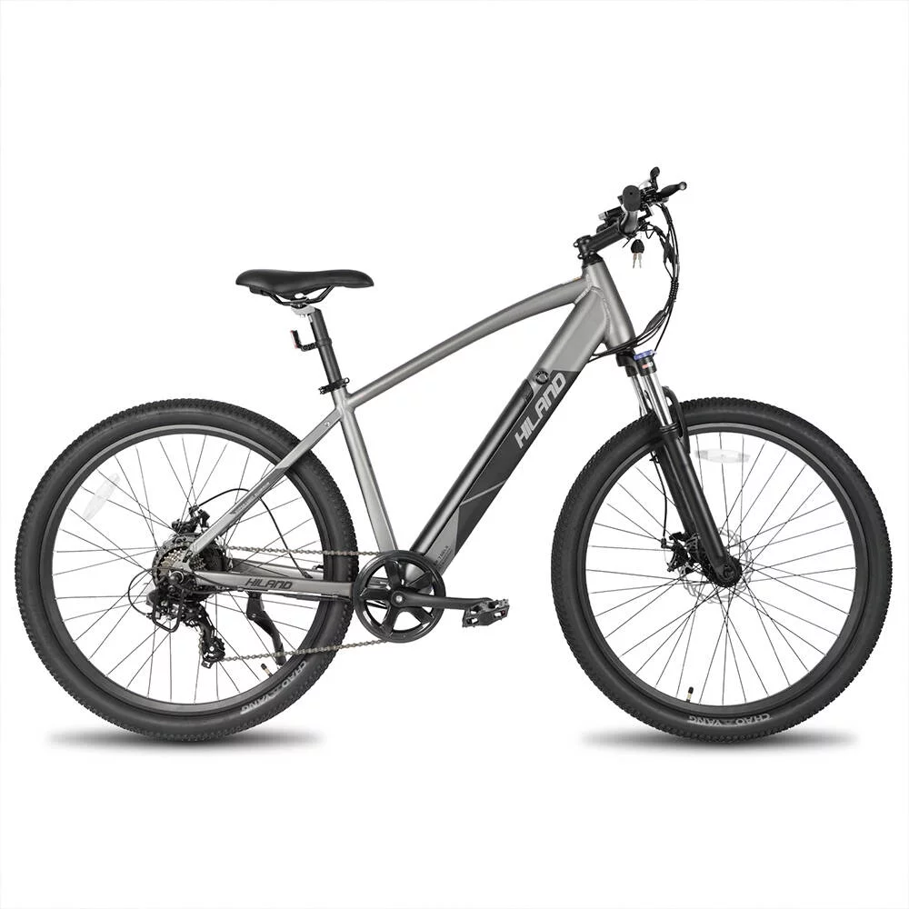 Hiland 27.5″ Aluminum City Commuting E-Bike Electric Mountain Bike 350W 36V Motor Shimano 7-Speed Adult Ebike Blue