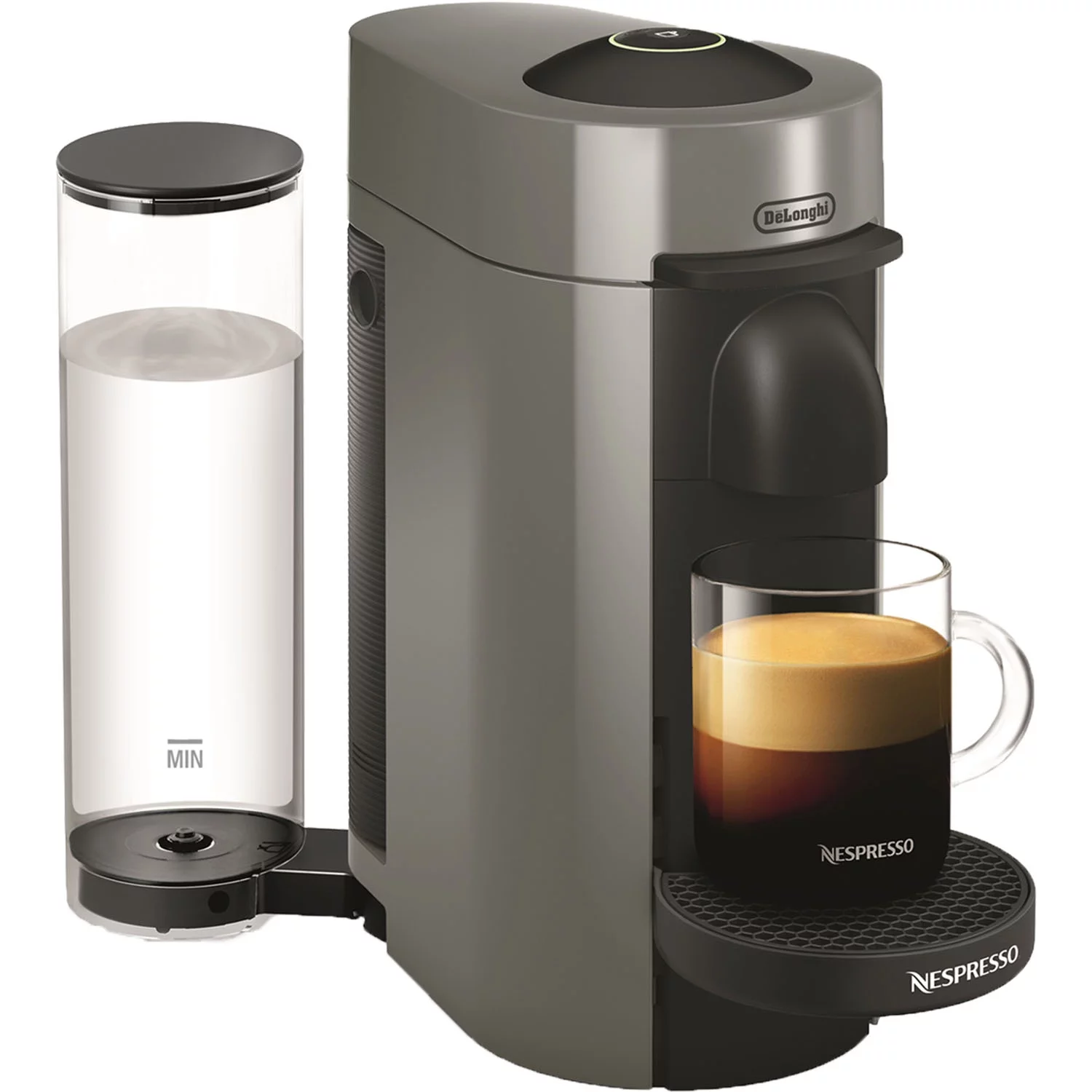 Nespresso Vertuo Plus Coffee and Espresso Machine by De’Longhi, Gray