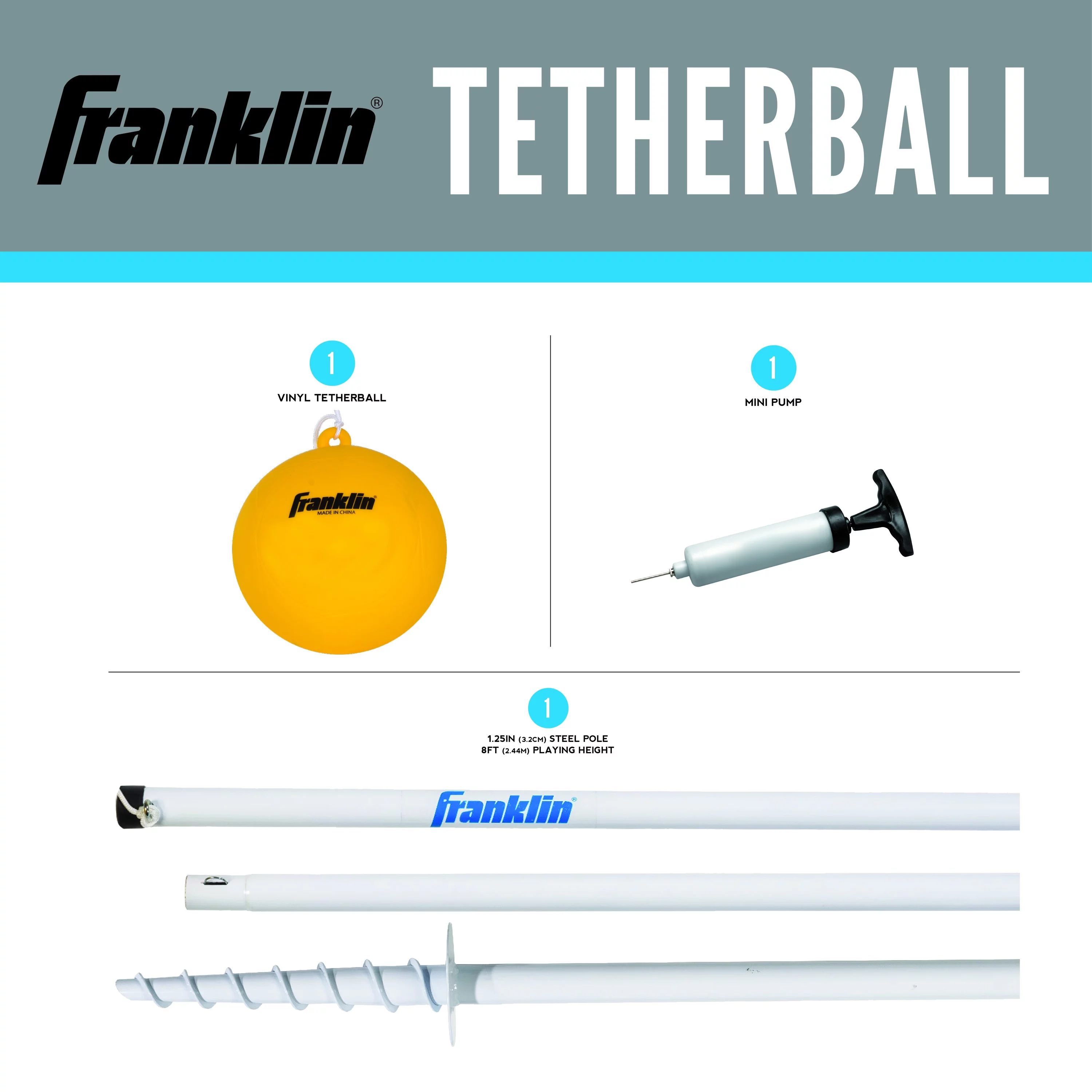 Franklin Sports Recreational Tetherball Set