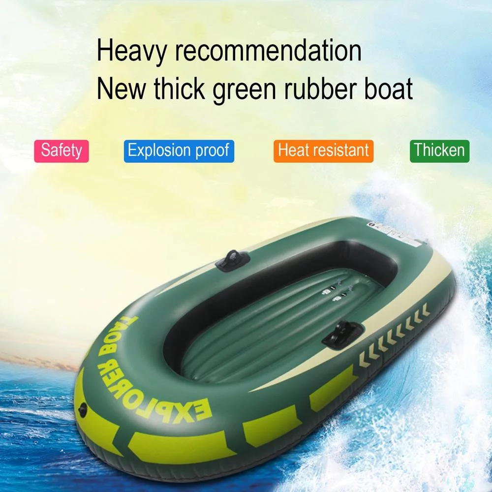 Inflatable Single Boat Thickening PVC Boat for River Lake Dinghy Boat Pump Fishing Leisure Boat