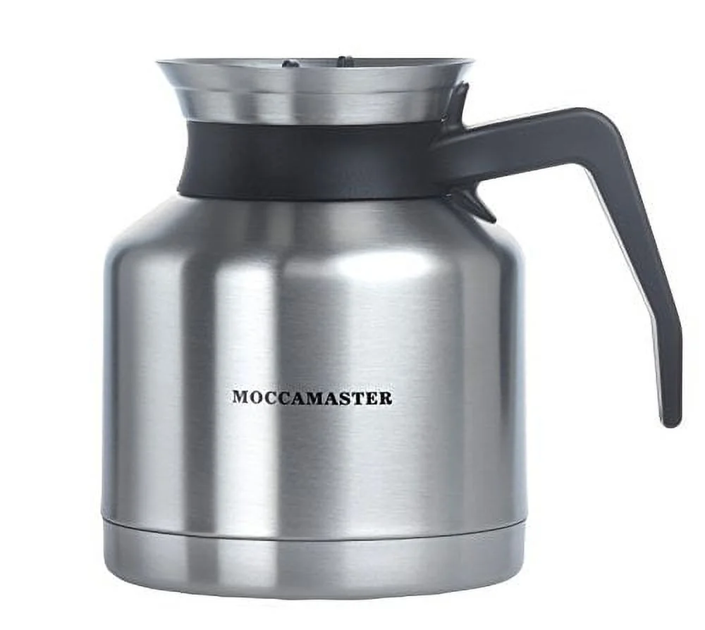 Moccamaster KBTS Manual-Adjust Drip-Stop Coffee Maker (32 oz Thermal Carafe) | Polished Silver