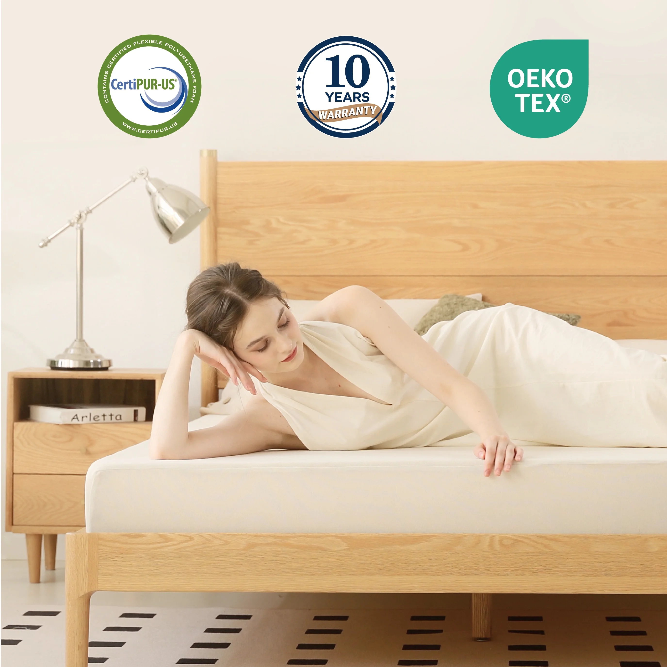 MLILY 6″ Twin Mattress Gel Memory Foam Mattress, Medium