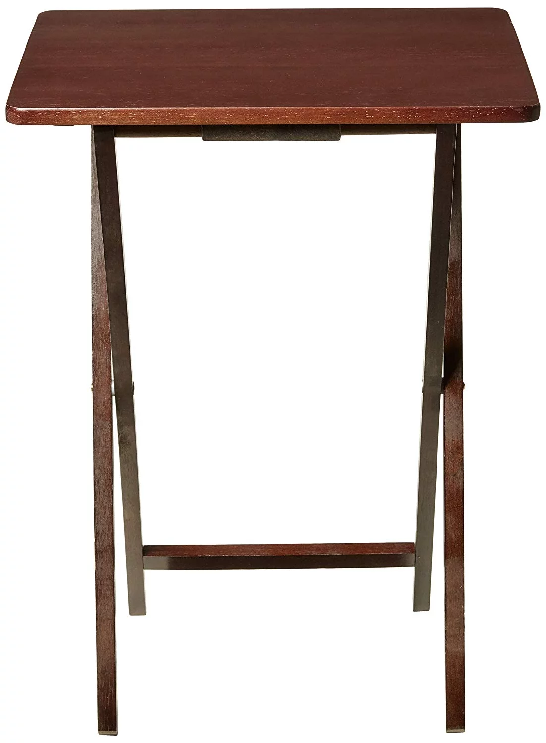 Mainstays Indoor Single Folding TV Tray Table Natural L 19 x W 15 x H 26 inches.