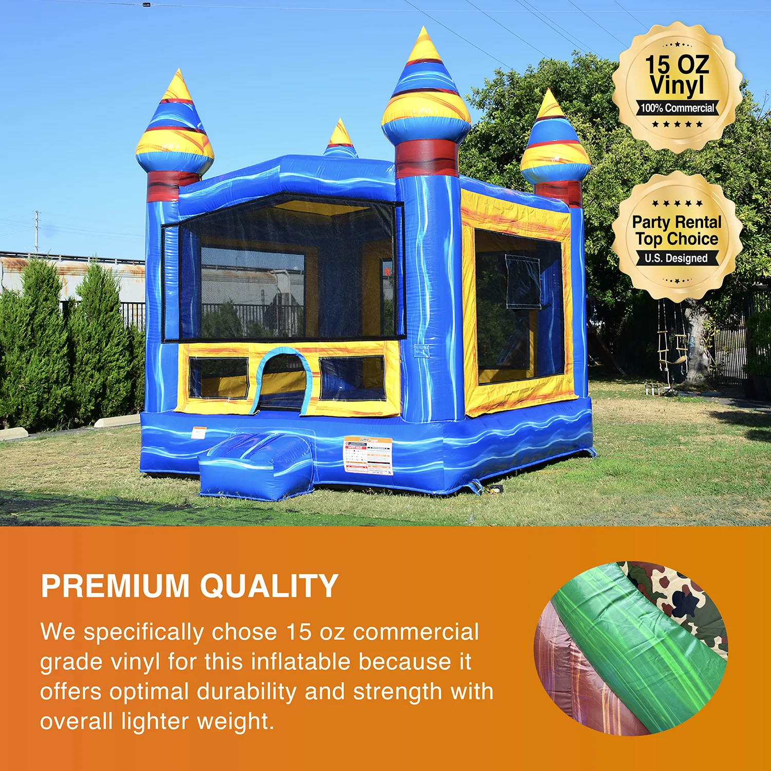 JumpOrange Melting Artic Commercial Grade Bounce House with Blower 13×13 for Kids and Adults