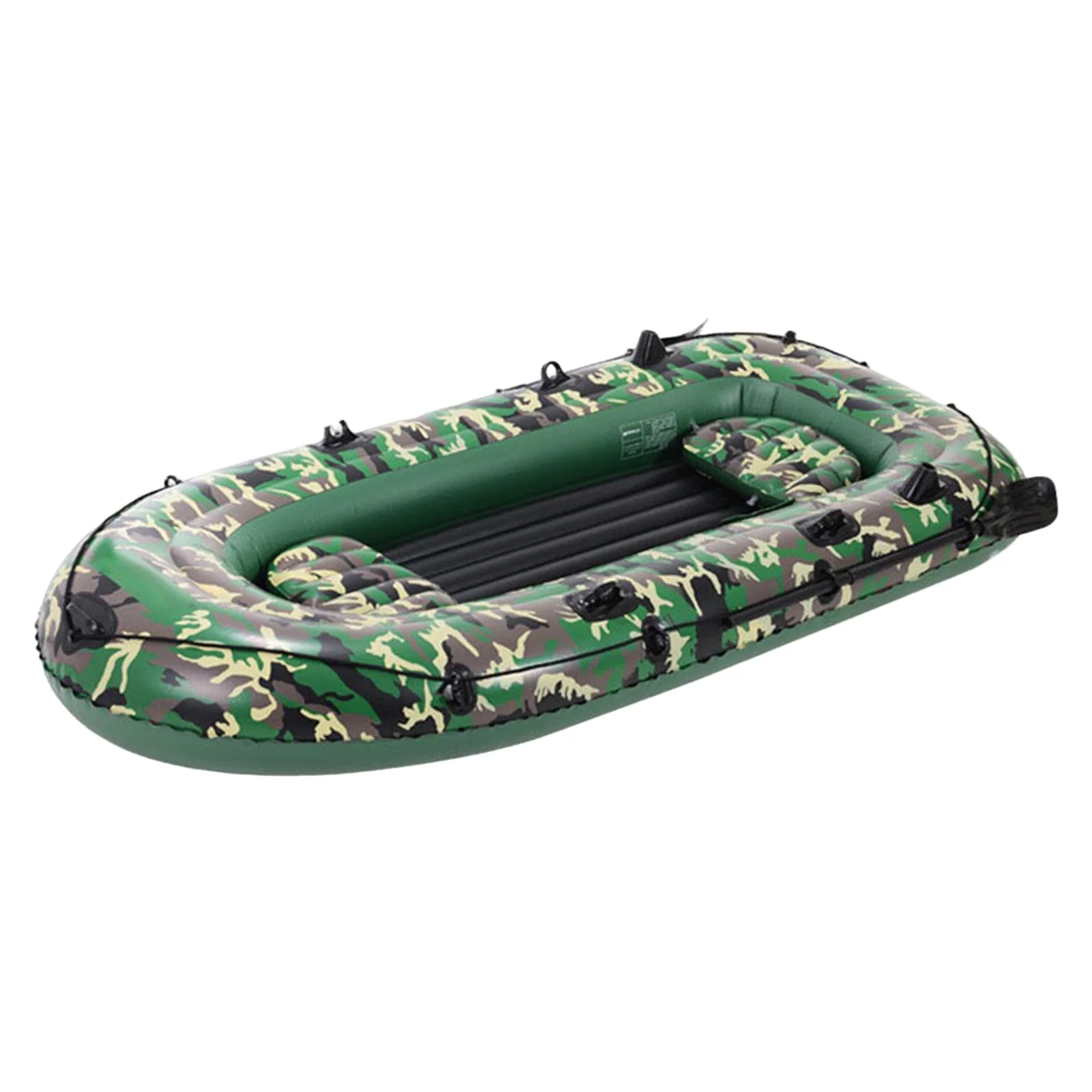 Inflatable Boat for Adults, 4 Person Inflatable Touring Kayak, Portable Fishing Kayak Raft with Paddles Hand Pump and Repair Patch