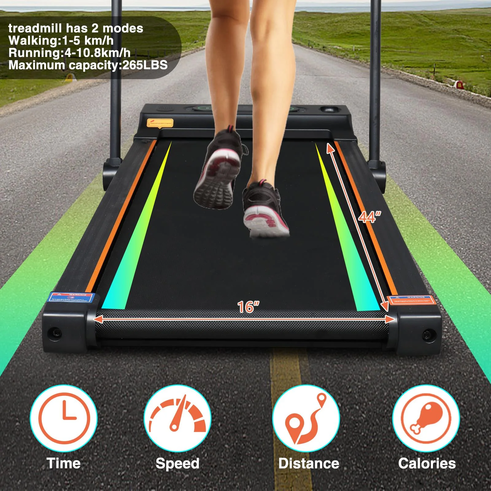 Winado Foldable Treadmill, with Remote Control, for Home Office