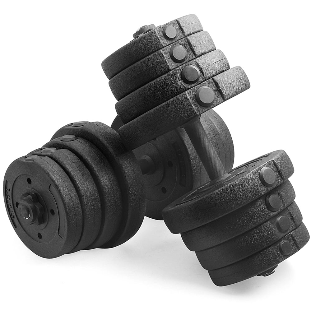 SmileMart 66LB Dumbbell Set Training Lifting Dumbbells Weight Set,Black