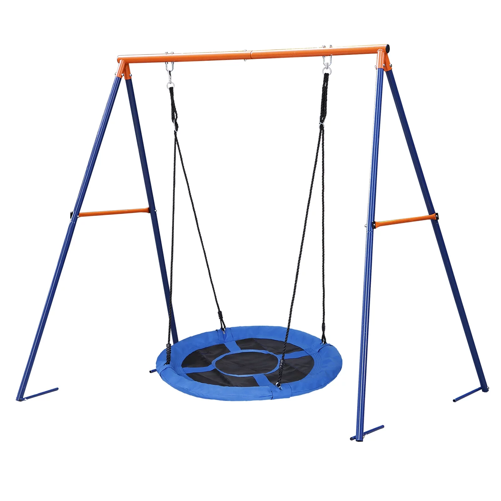 ZenSports 40” Kids Flying Saucer Swing with Swing Stand Set 440lbs Heavy-Duty Frame Outdoor Fun Green